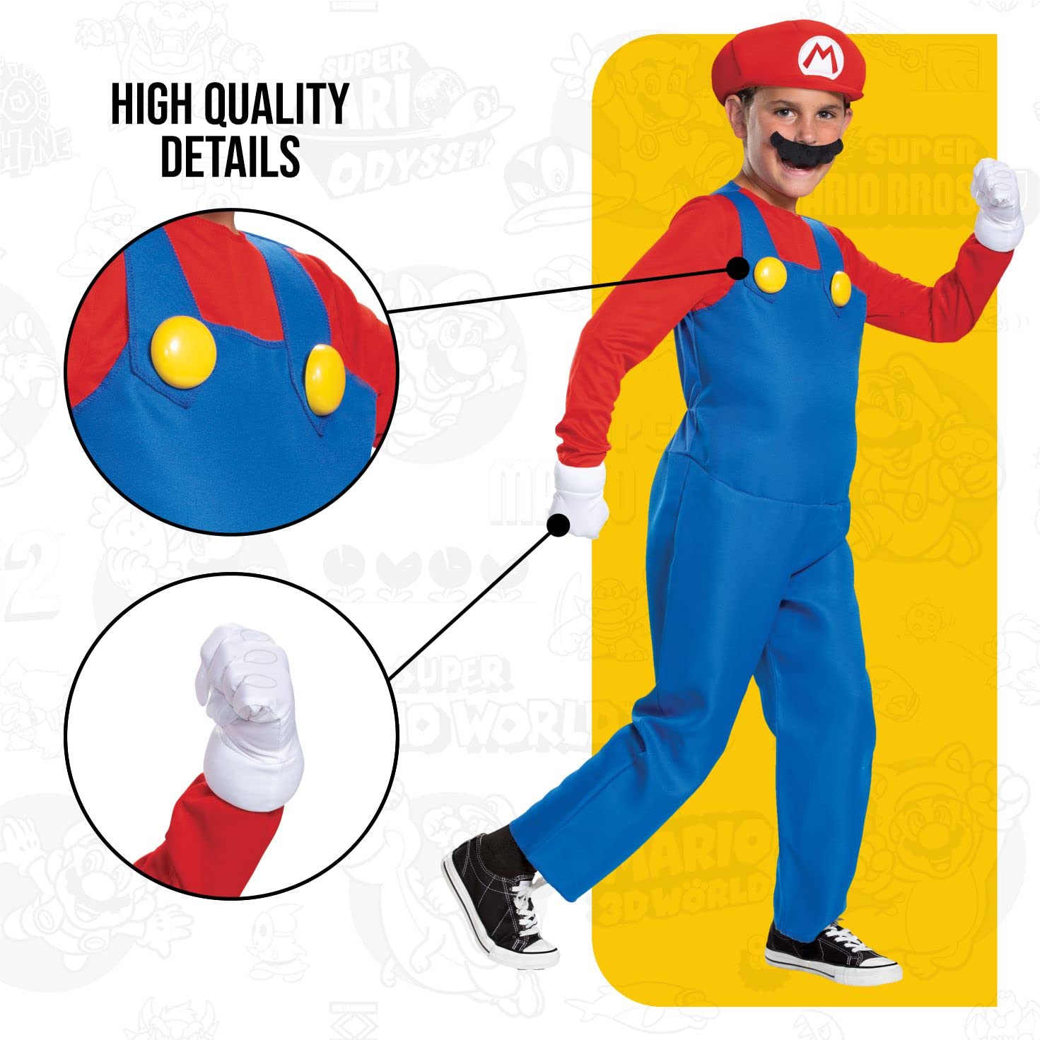 Mario Deluxe Child Boy Costume