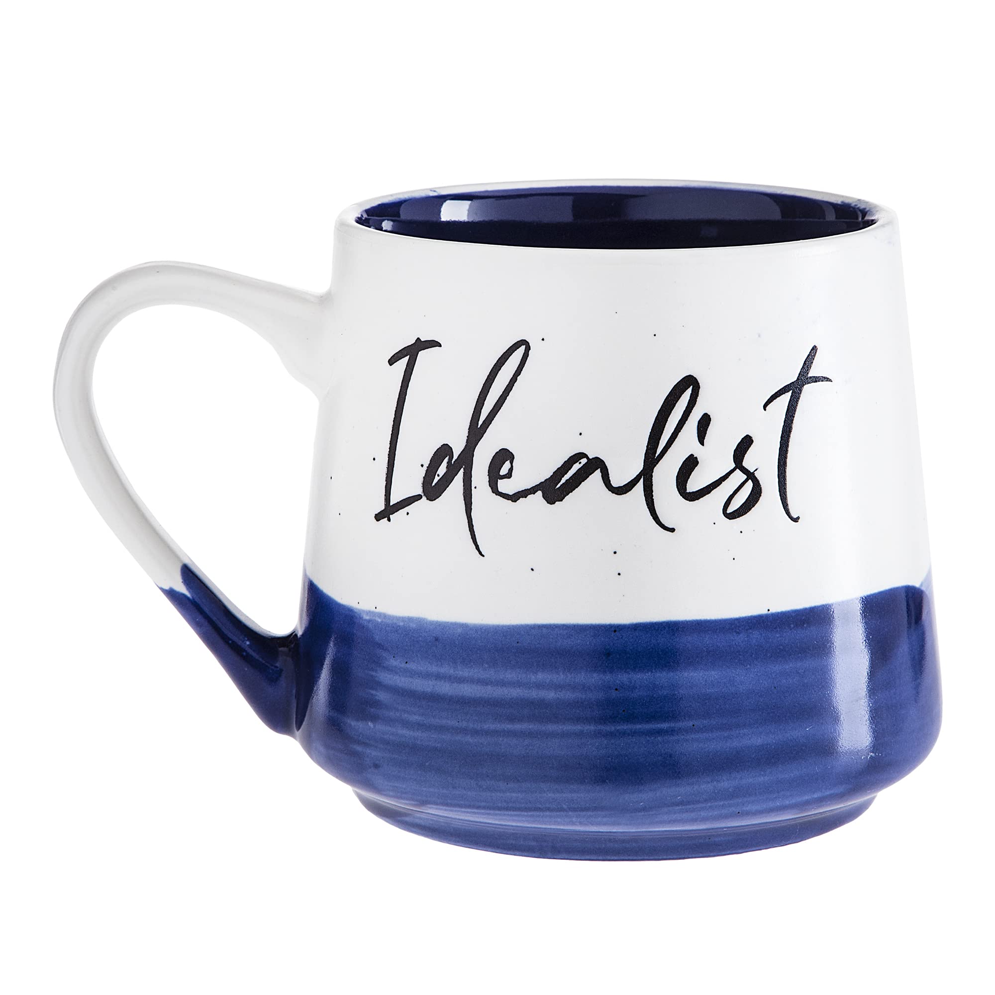 Sheffield Home Stoneware Coffee Mugs- Stylish and Trendy Inspirational Coffee Cups, Mugs for Tea, Latte Mug, and Hot Chocolate, 18 oz, (Idealist)