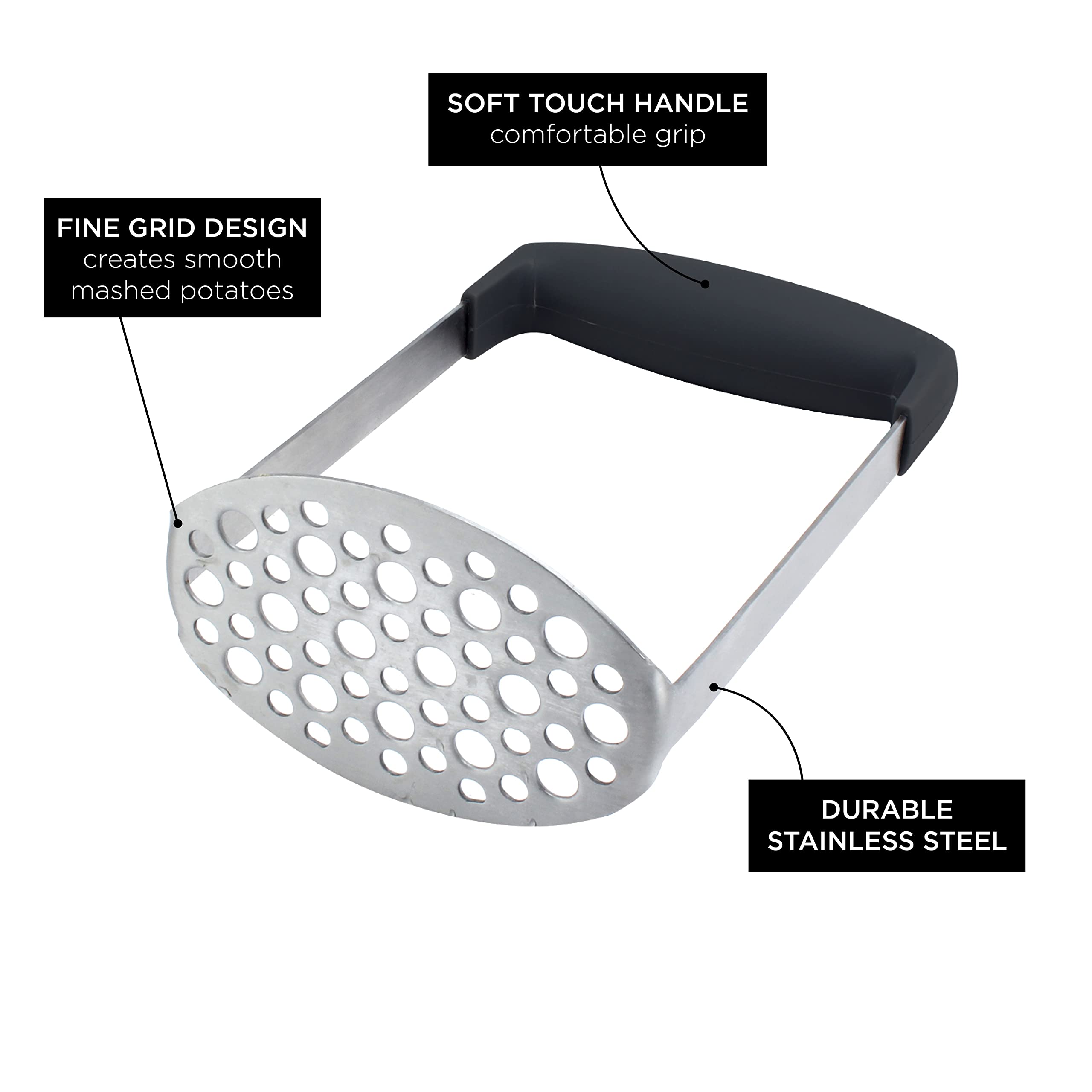 Social Chef Hand Held Potato Masher  - Like New