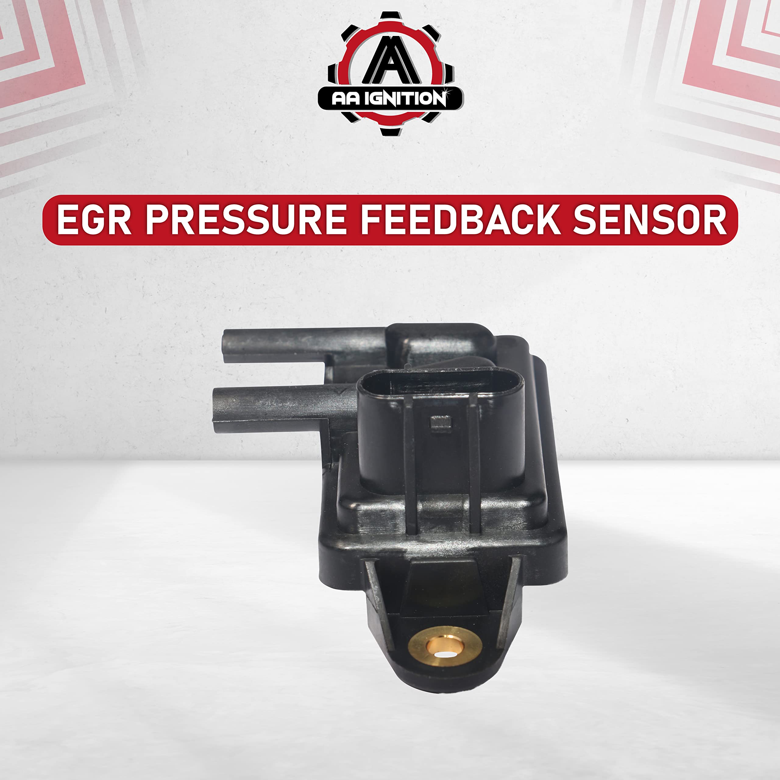 EGR - Exhaust Gas Recirculation Pressure Feedback Sensor - Replaces DPFE15, F77Z9J460AB, F77Z9J460AB, VP8T - Compatible with Ford, Lincoln, Mercury Vehicles - Expedition, Escape, Focus, F-150  - Like New