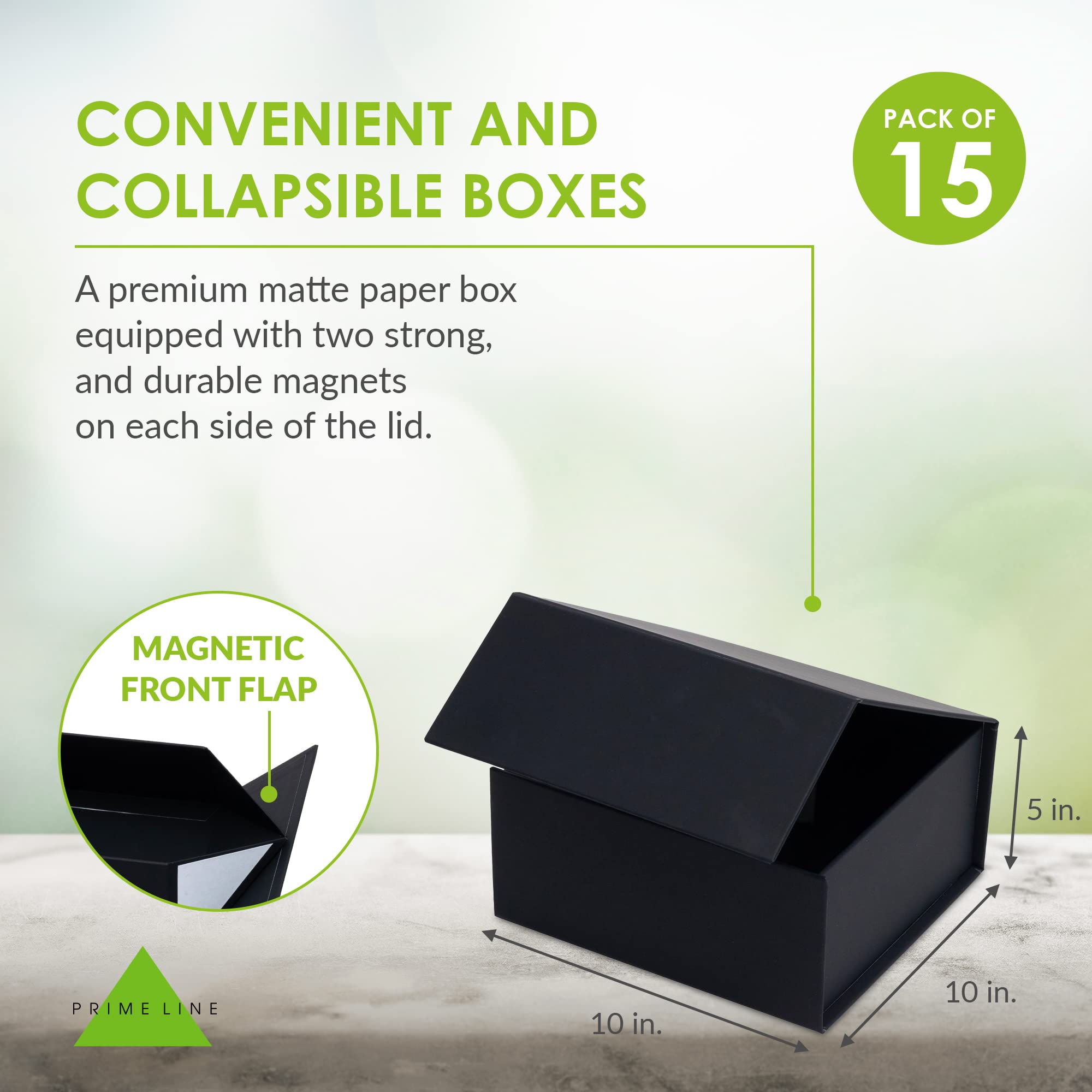 Prime Line Packaging Magnetic Collapsible Gift Box  - Like New