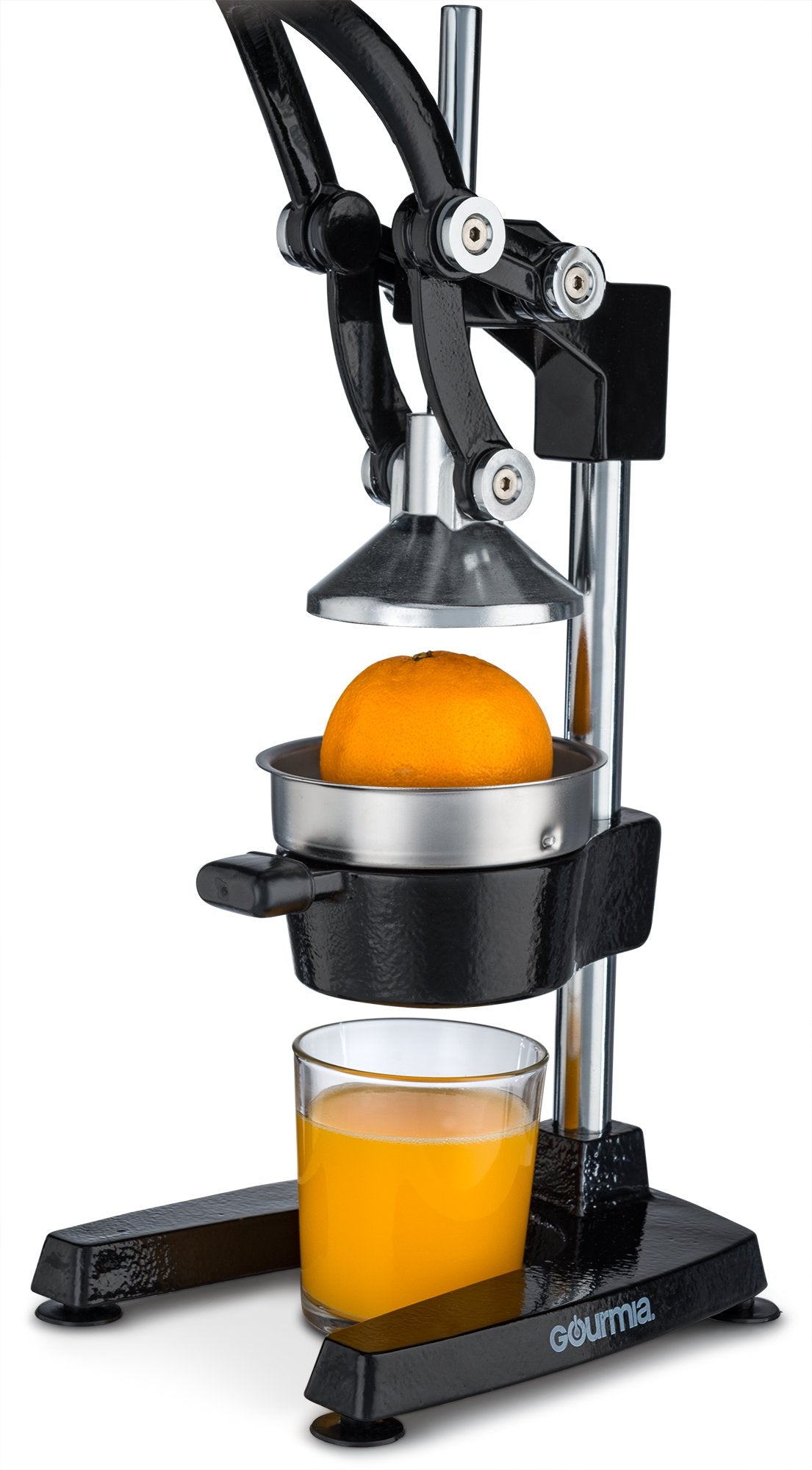 Gourmia GMJ9970 Large Citrus Juicer � Commercial Grade Press Orange, Grapefruit and Lemon Press Juicing -Extracts Maximum Juice � Heavy Duty Cast Iron Base and Handle - Non Skid Suction Foot Base  - Like New