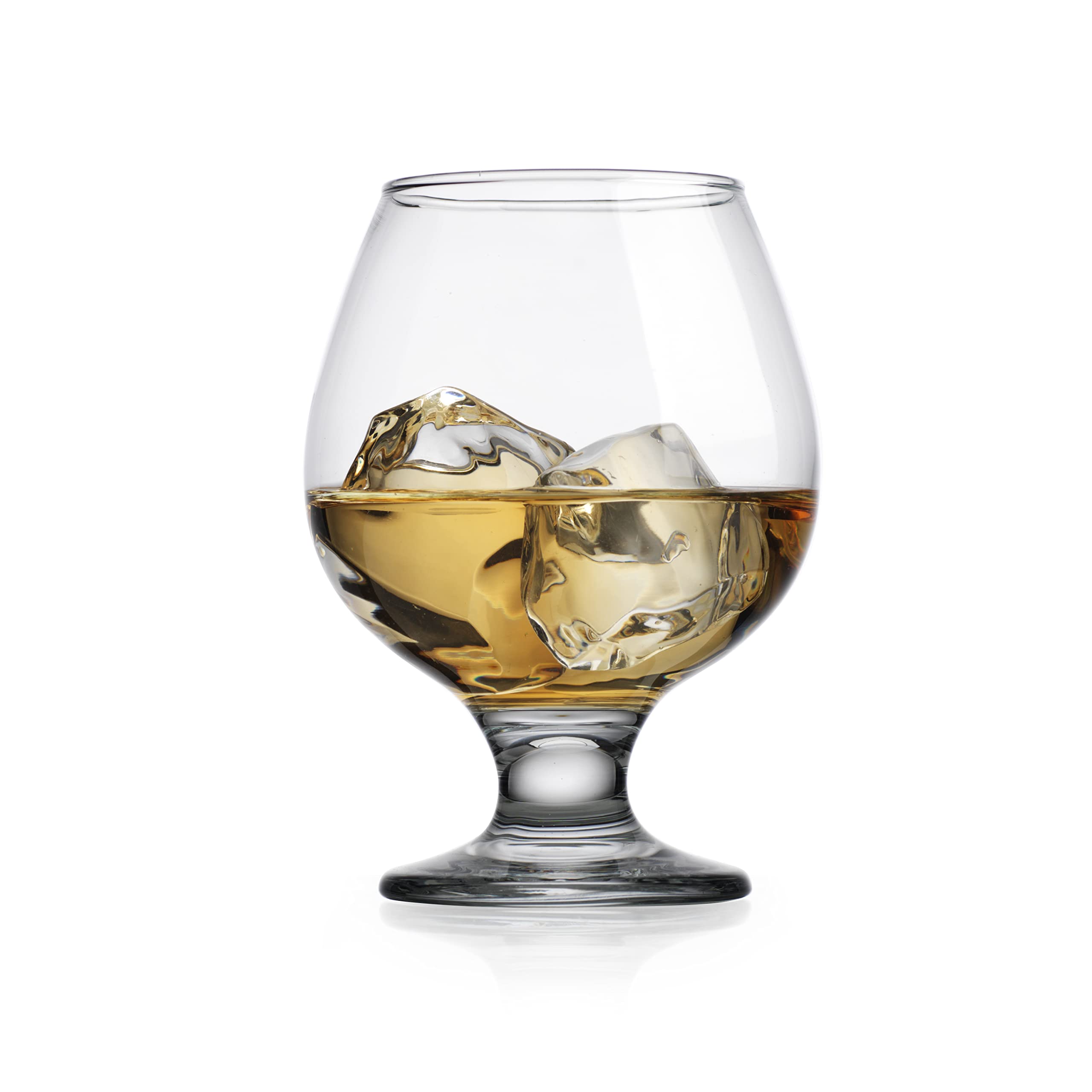 Glaver's Cognac Stemmed Glasses, Set Of 4 13.25 Snifter Glass Set, Classic Whisky Glasses Perfect size for Scotch, Bourbon, Spirits, Beer Tasting, Cognac, Snifter Glasses  - Like New