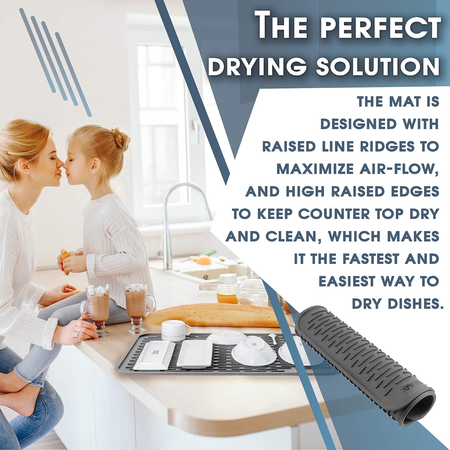 Dish Drying Mat Silicone Hotpop  - Good