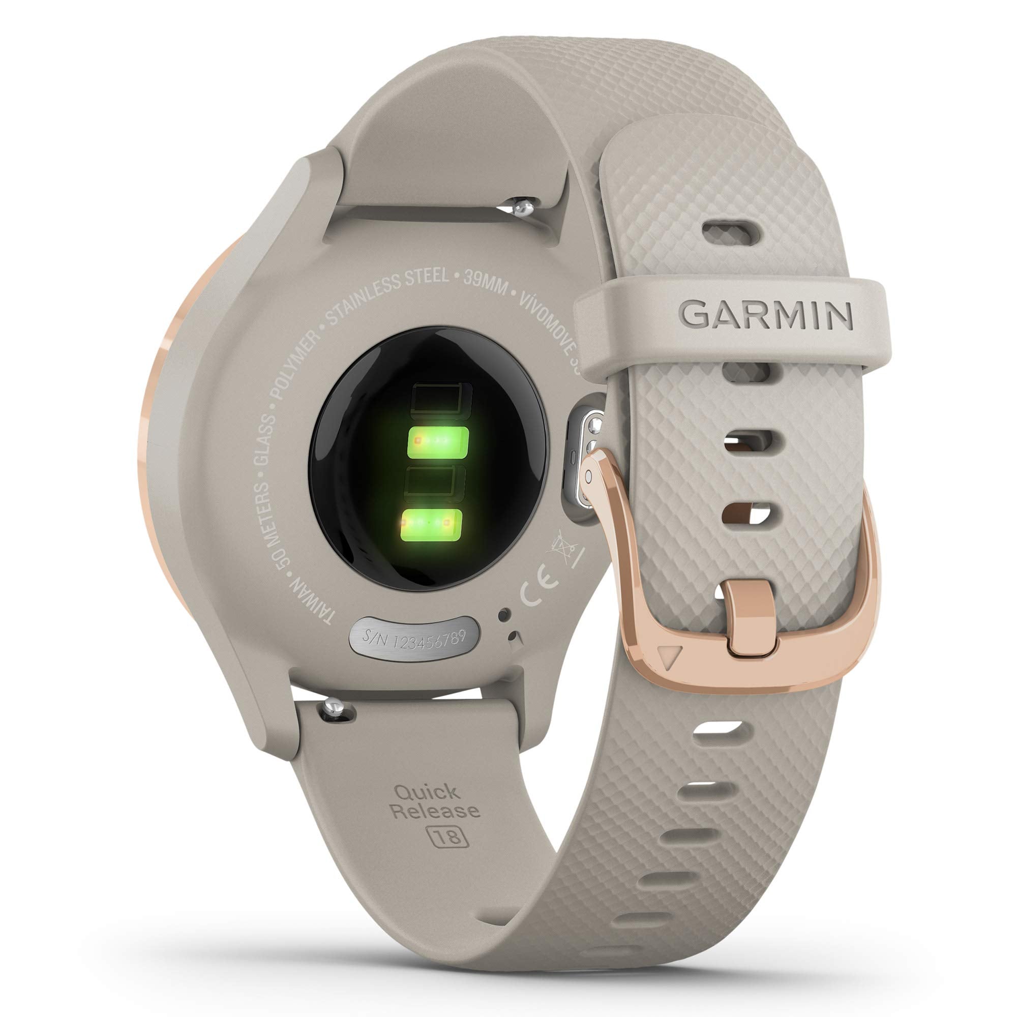 Garmin vivomove 3S Rose Gold Light Sand- Renewed  - Like New