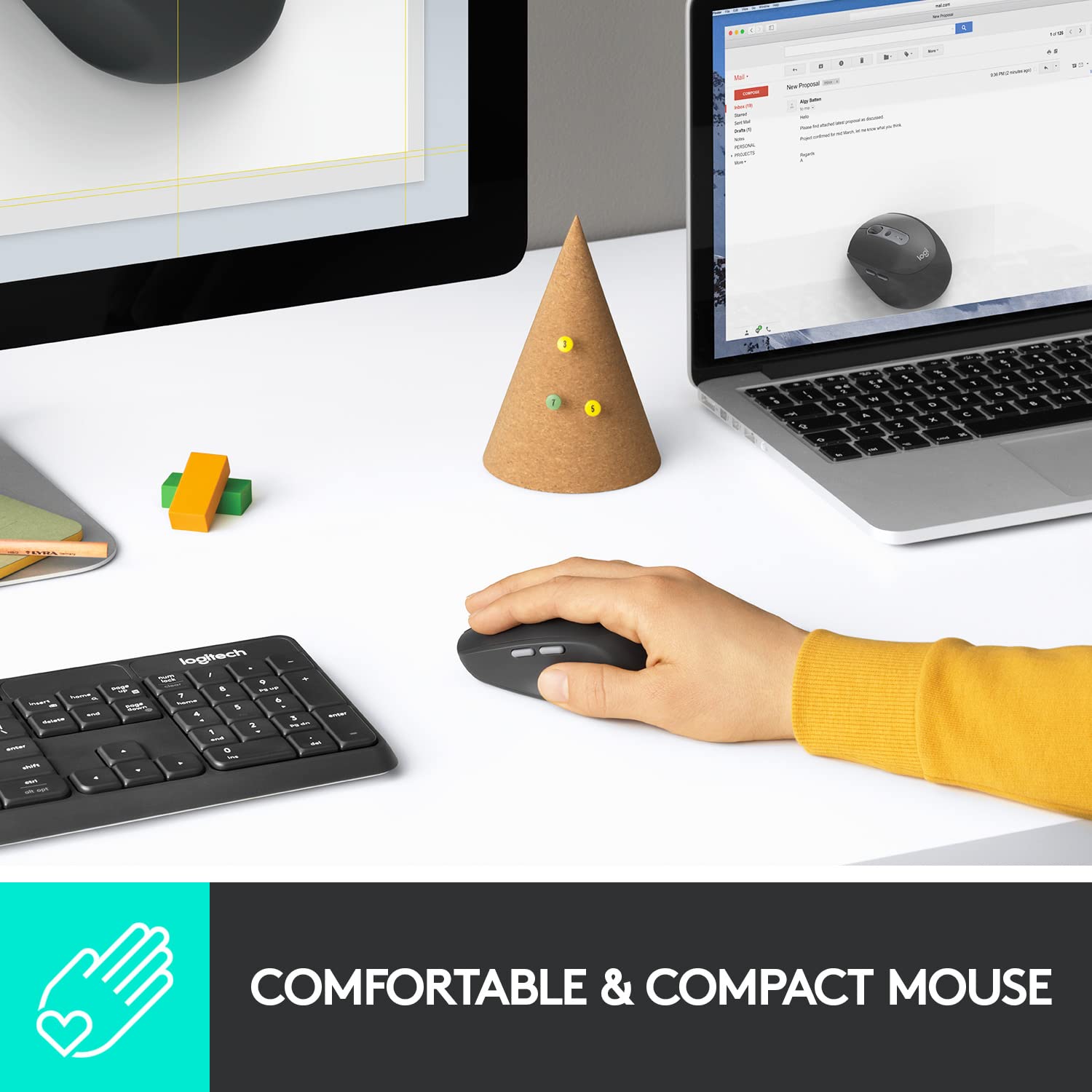 Logitech M585 Multi-Device Wireless Mouse  - Like New