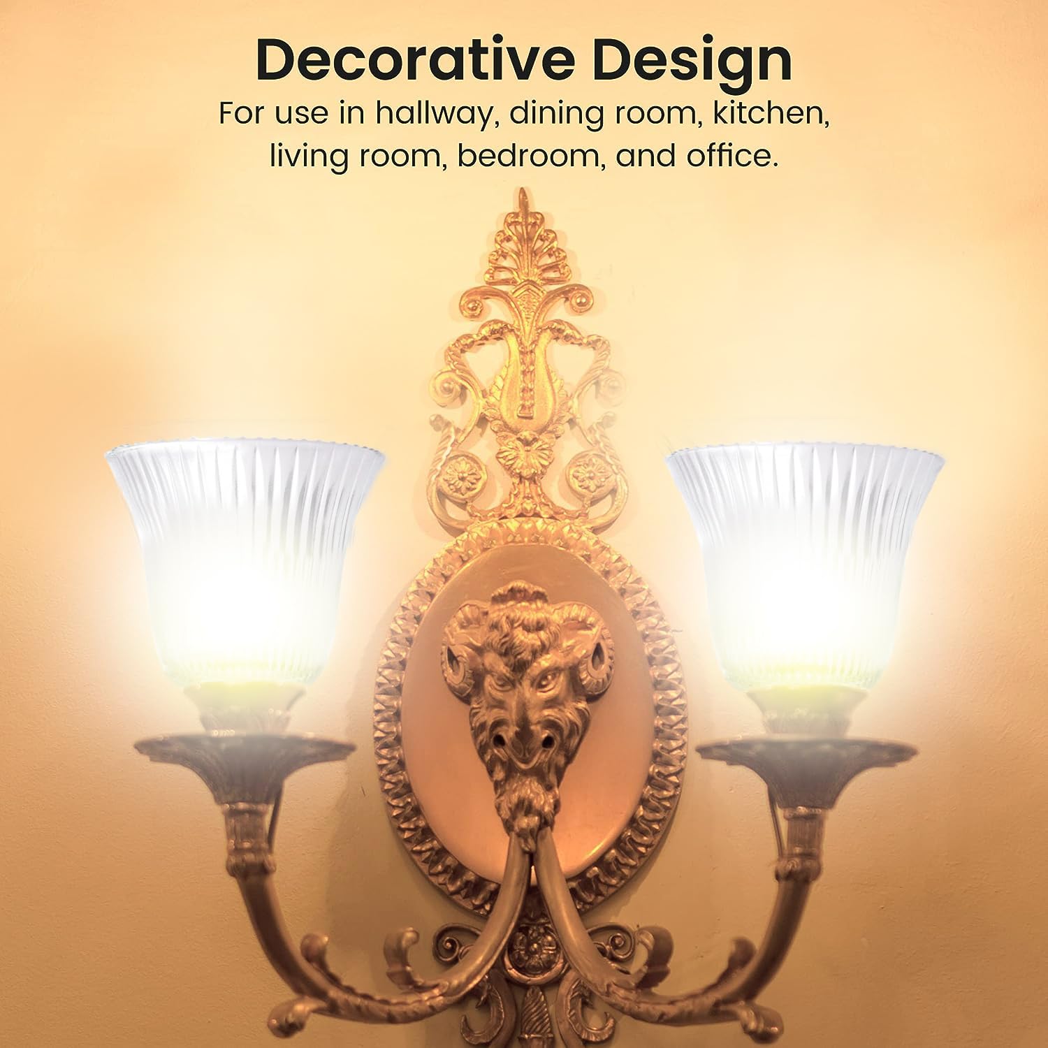 Ceiling Fan Light Covers, Ceiling Fan Globes Replacement Glass, Light Fixture Replacement Glass, Dysmio Clear Ribbed Shade Height: 4.50", Depth: 4.75", Width: 4.9" Fitter Size 2.25", 4 Pack  - Very Good