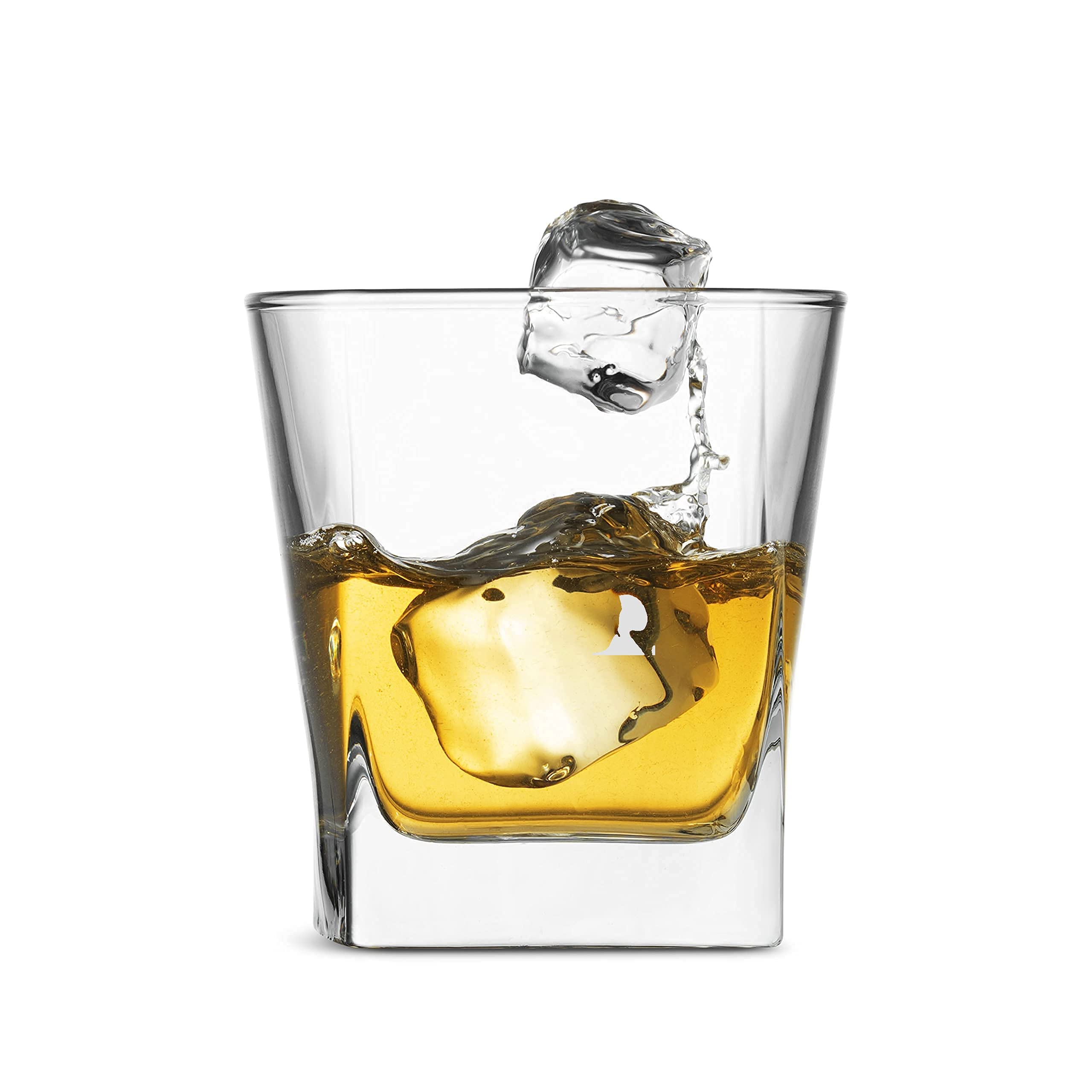 Drinking Glasses, Set of 8 - By Home Essentials and Beyond - 4 Highball Glasses (16 OZ) And 4 Rocks Glasses (10 OZ) Heavy Square Base Glass Cups for Water, Juice, Beer, Wine, And Cocktails.  - Like New