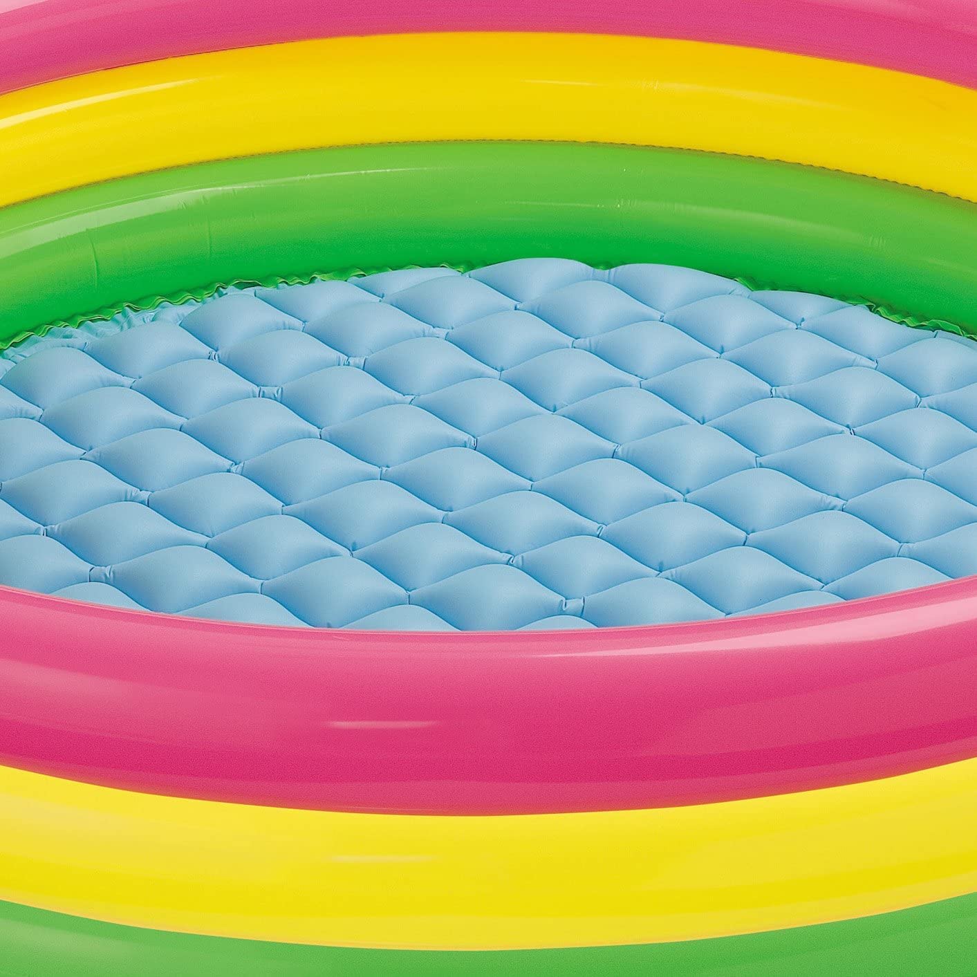 Intex Sunset Glow Inflatable Pool: 58in x 13in - 3 Ring Soft Floor - 73 gal Capacity - Repair Patch Included  - Like New