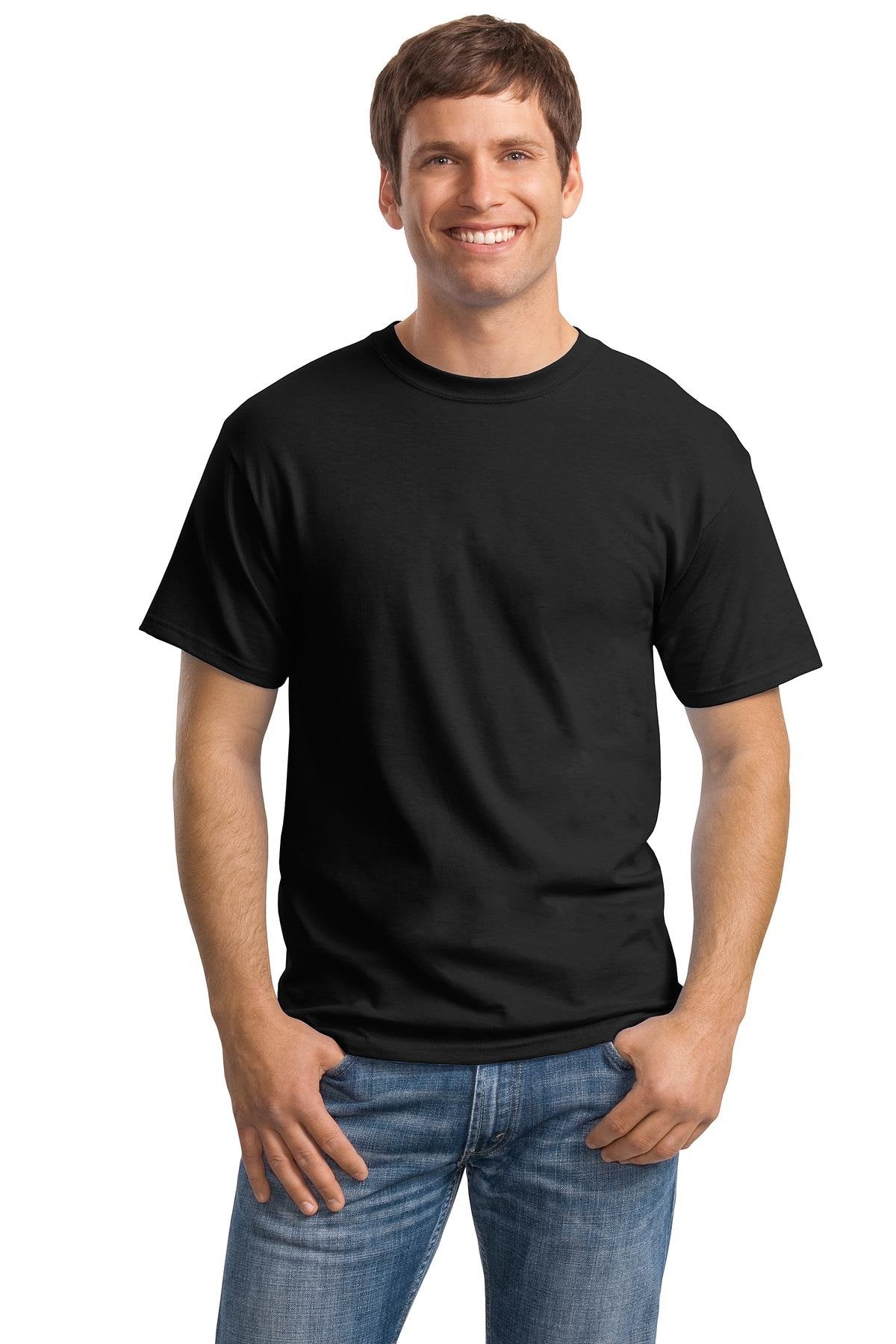 Hanes Men's Tagless ComfortSoft Crewneck T-Shirt 5P_Black_M