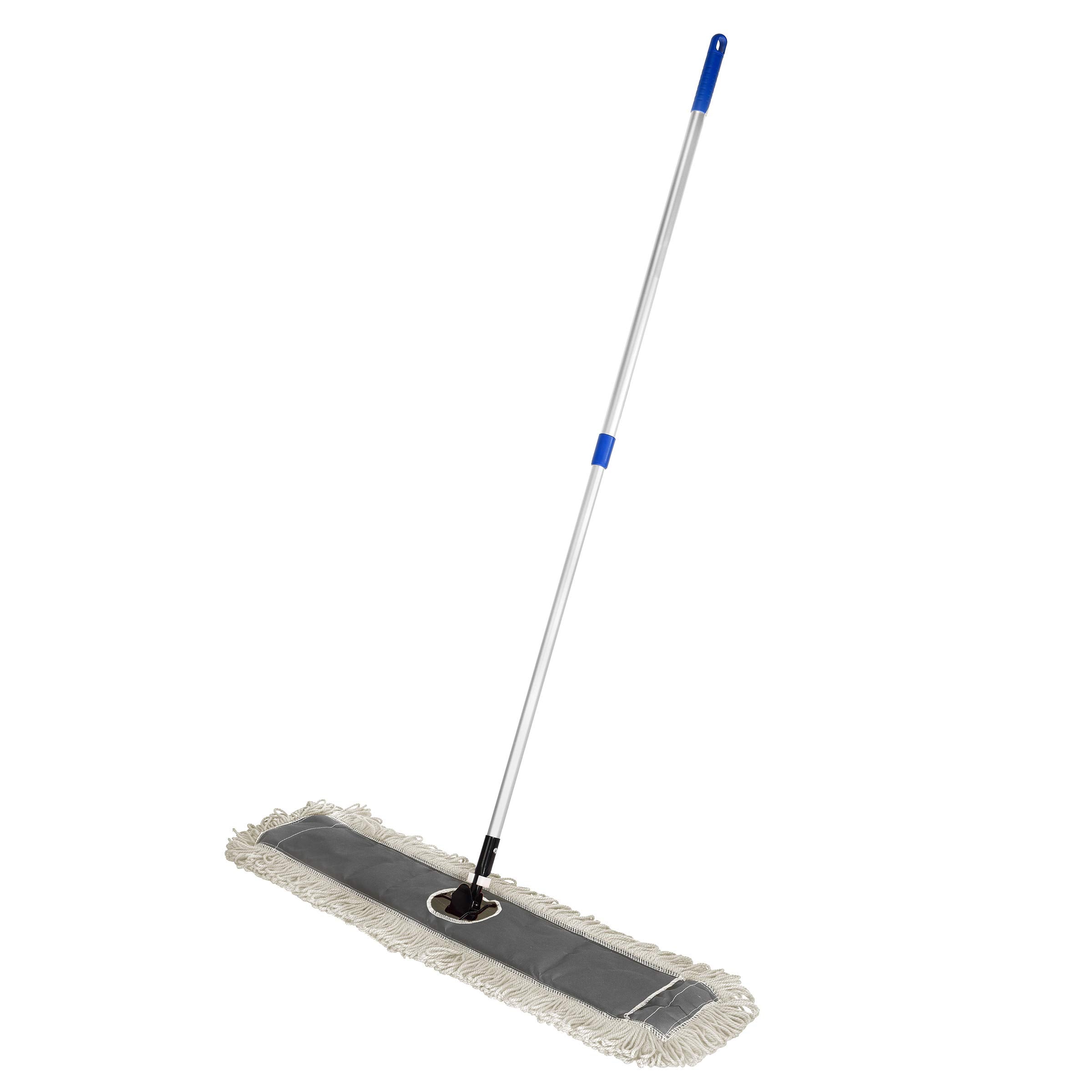 Alpine Industries Heavy Duty Cotton Mop - Dry Mop for Dirt Dust for Clean Hardwood Floor, Office and Garage - Floor Cleaner - Commercial Mop - Super Absorbent Industrial Mop  - Very Good