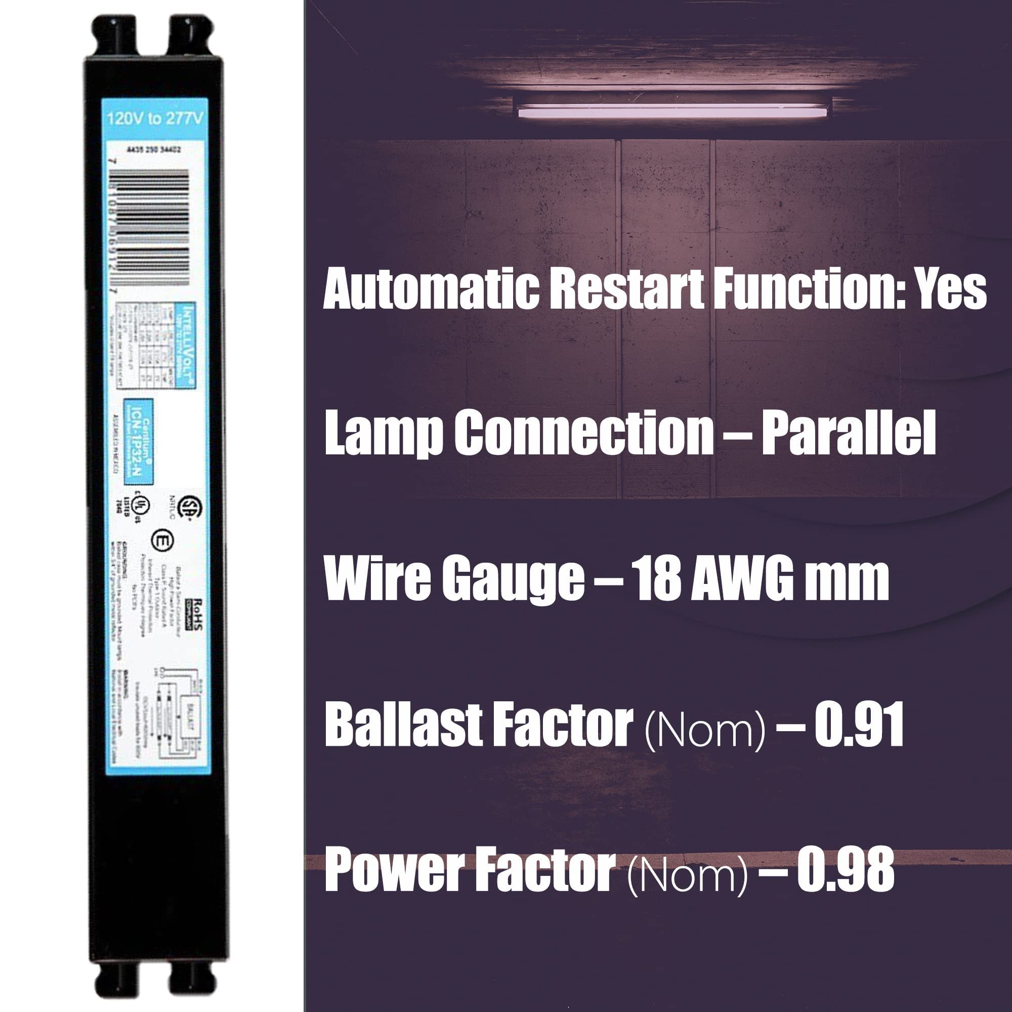 Ciata Lighting Electronic Fluorescent Ballast  - Acceptable