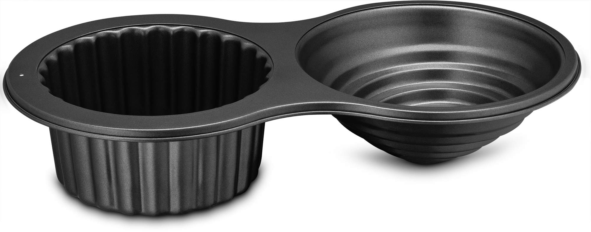 Gourmia GPA9395 Giant Cupcake Pan � Double Sided Two Half Design with Swirl Top Mold - Premium Steel Cake Maker with Non-Stick Coating � Dishwasher Safe  - Very Good