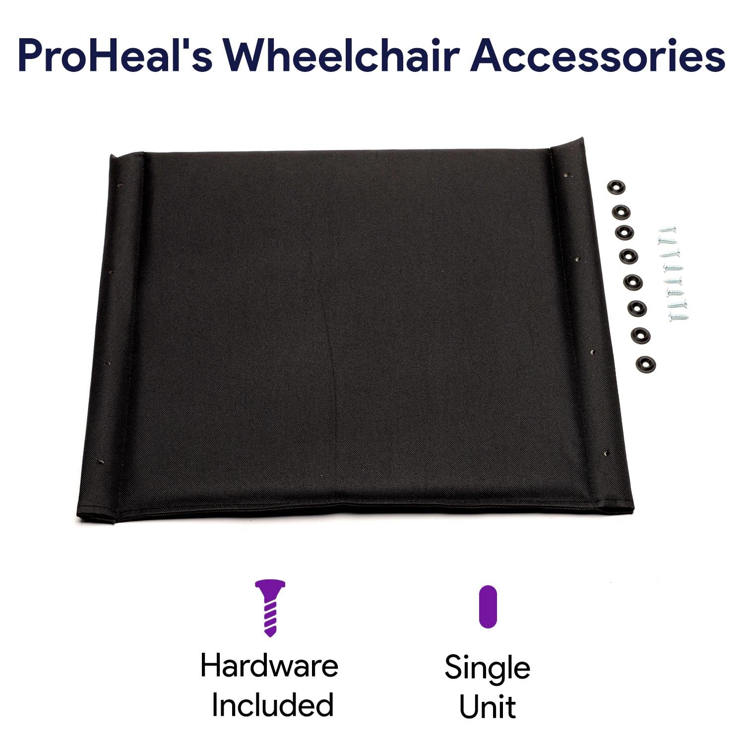 Vinyl Wheelchair Seat Replacement - Upholstery Wheelchair Seats Replacements for 16" Chair - Comfortable and Supportive Padded Seat for Wheelchair - K2  - Very Good