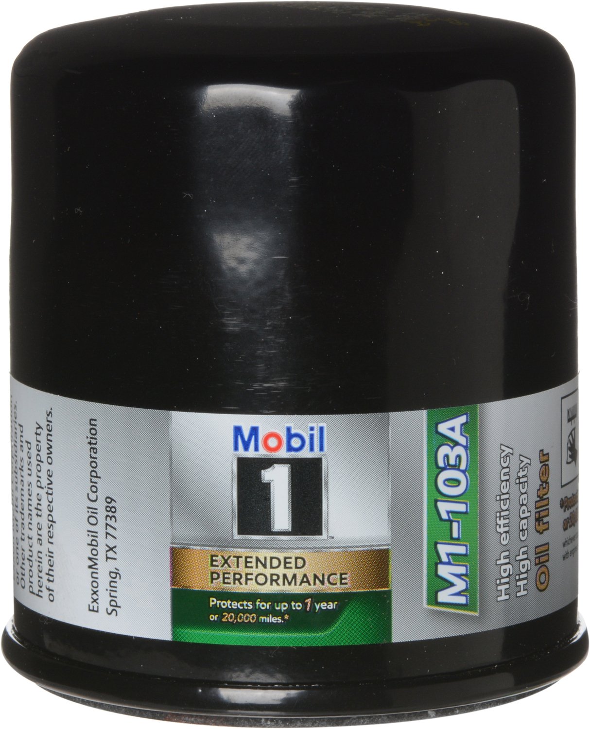 Mobil 1 Oil Filter, Canister, Screw-On, 13/16-16 in Thread, Steel, Black, Various GM Applications, Each  - Like New