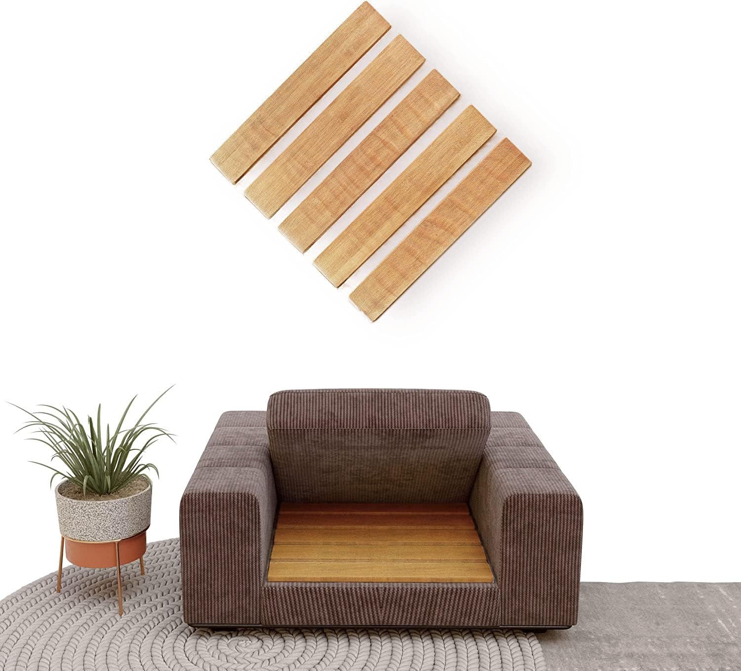 Trustic - Adjustable Bamboo Cushion Support - Furniture Sagging Fix, Size 21"x 22"  - Like New