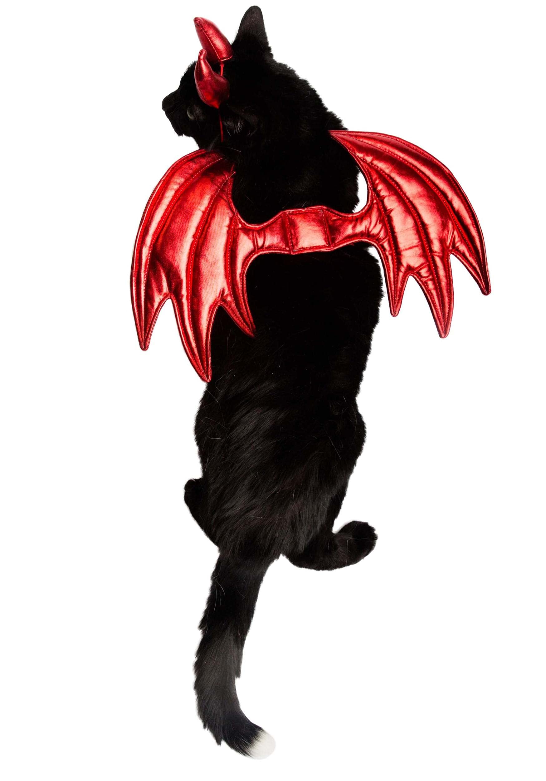 Pet Krewe Devil Dog Costume - Halloween Costumes for Dogs - Attaches to Any Pet Harness, One Size Fits All Pets - Perfect for Halloween, Christmas Holiday, Parties, Photoshoots, Gifts for Dog Lovers  - Like New