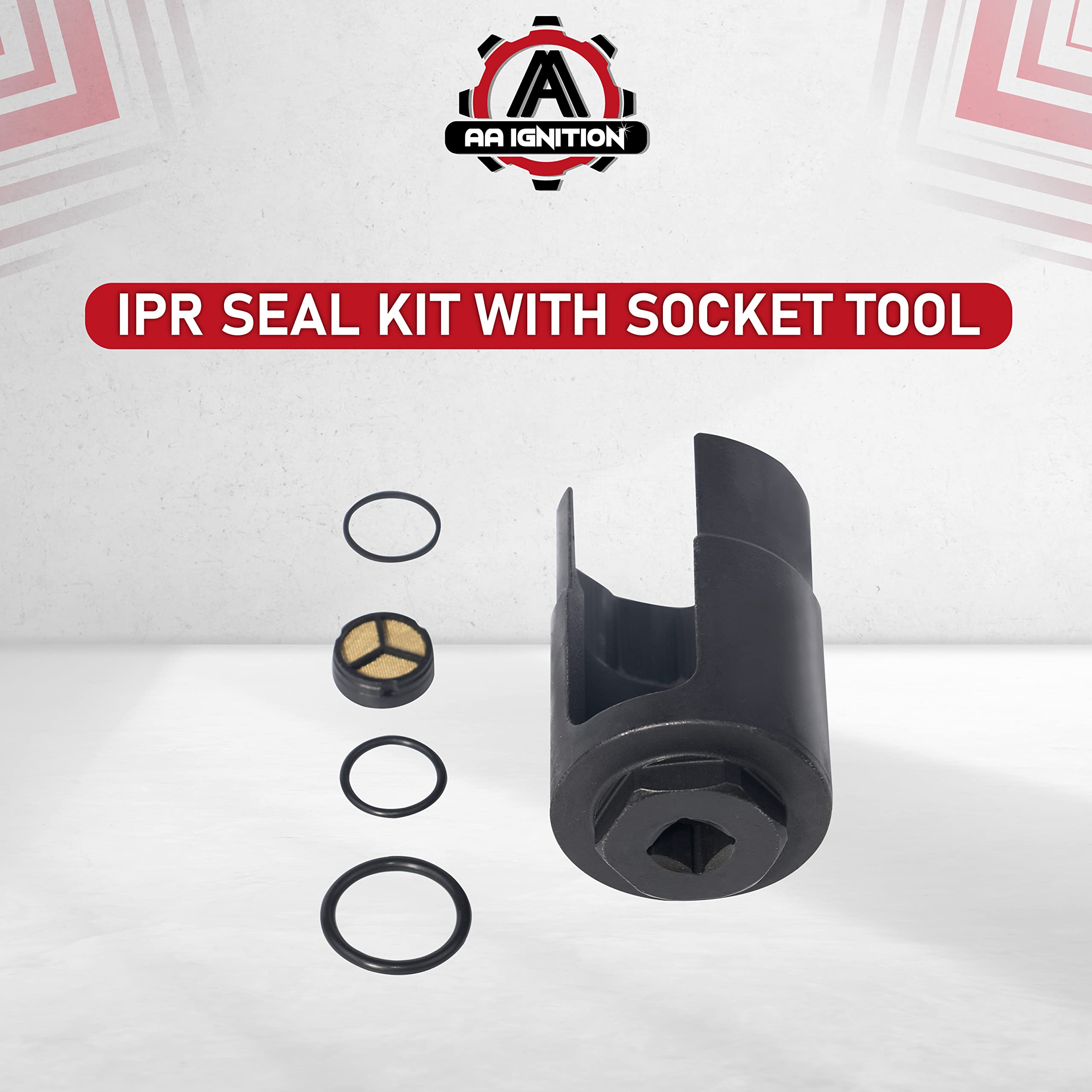 IPR Socket Tool Screen Kit - Compatible with Ford Powerstroke 6.0L Vehicles - F-250, F-350 Super Duty, Excursion, E-350 - Replaces 3C3Z9H529A, 904-415, 3C3Z-9H529-A, Injection Pressure Regulator  - Like New