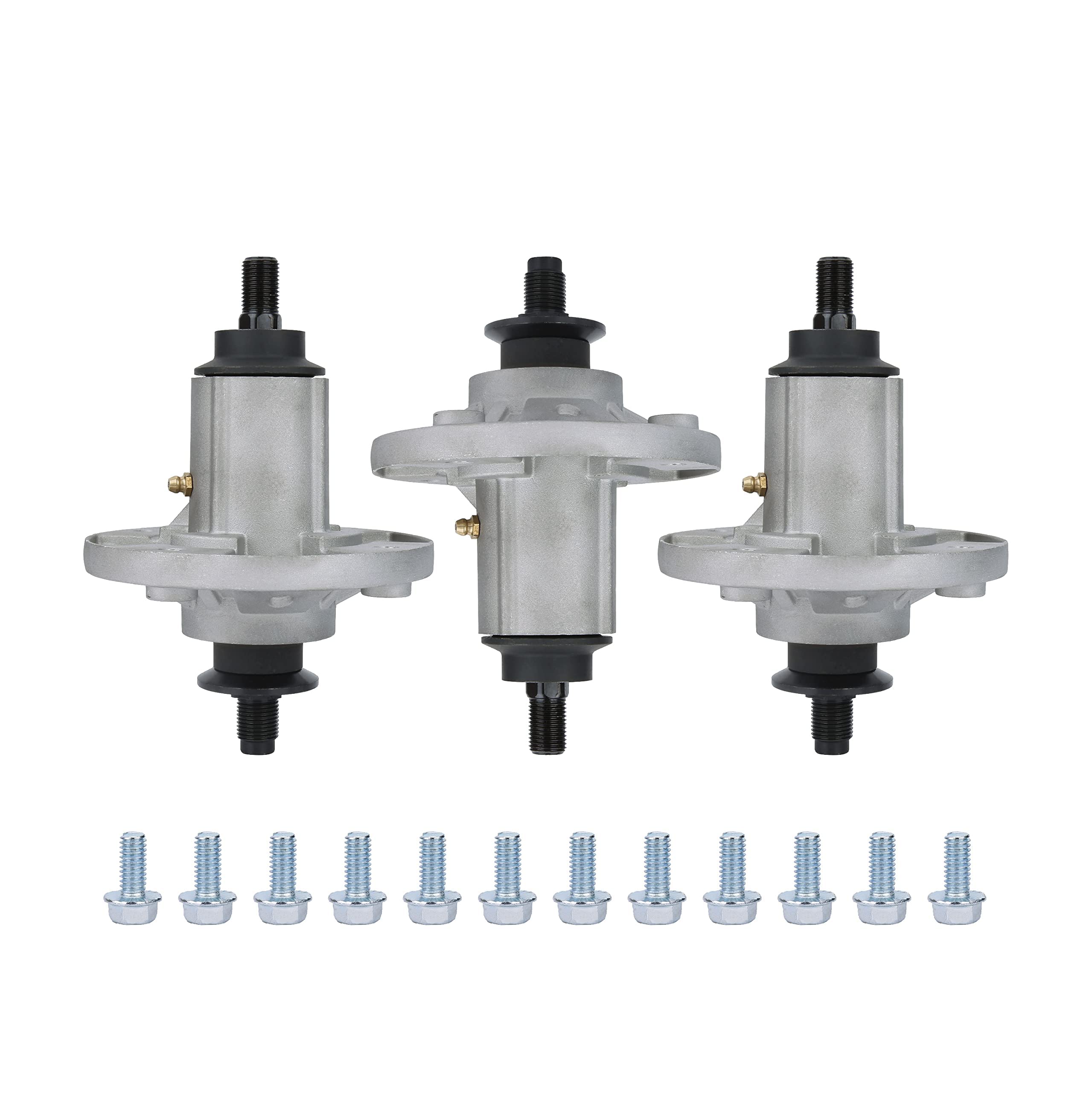 Replacement Spindle Assembly Pack of 3 - Compatible with John Deere 42", 48", 54" Deck Lawn Mowers - LA100-LA165, D100-F160, X105, X106, X110, X120 - Replaces GY20454, GY20867, GY20962, GY21098  - Acceptable