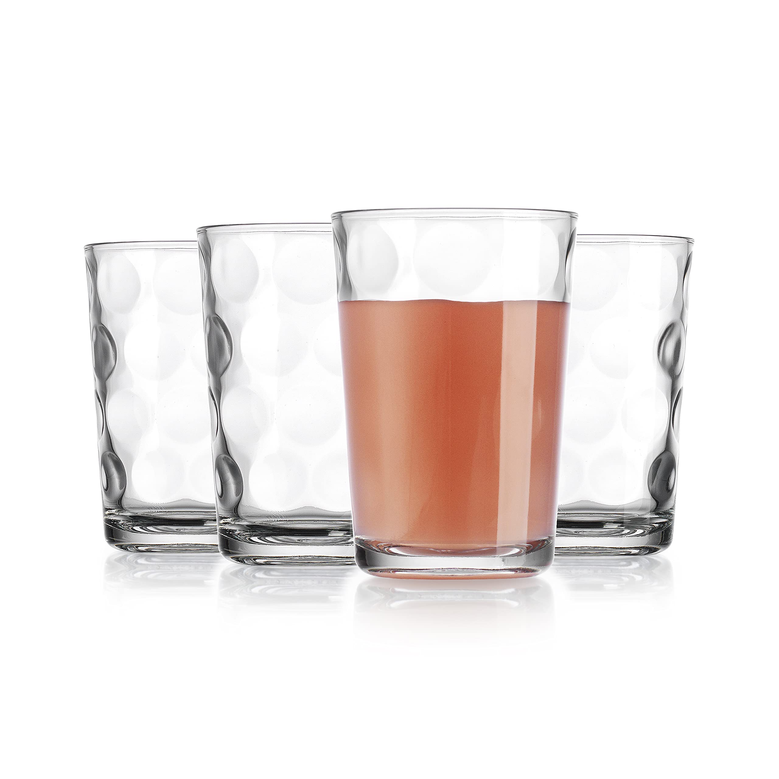 Home Essentials Juice Glasses Water Tumbler Glasses Cups 7 oz Uses for Juice, Water, Cocktails, and more Beverages. Dishwasher safe…  - Acceptable