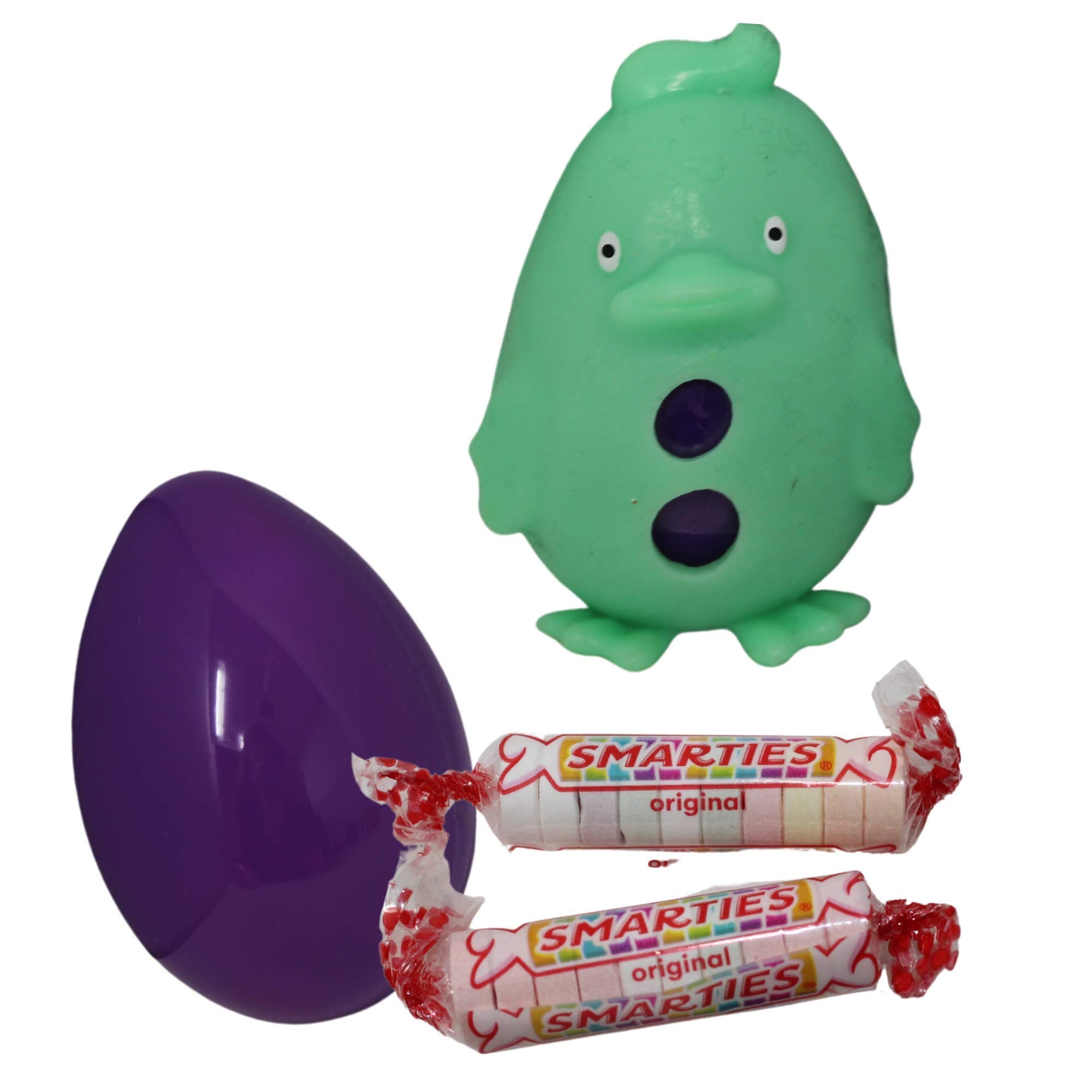 Smarties Candy Plastic Prefilled Easter Eggs, Animal Skinz Finger Puppet Egg Cover and Candies Ultimate Prize Winner, Pack of 3