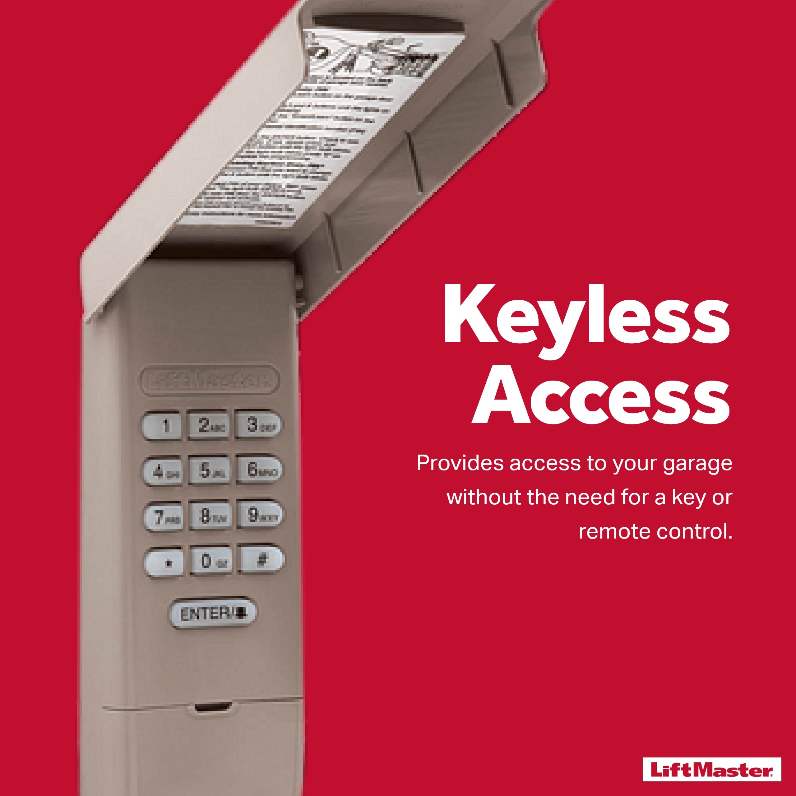 LiftMaster 877LM Wireless and Keyless Entry Keypad for Garage Door Openers and Gate Opener  - Very Good