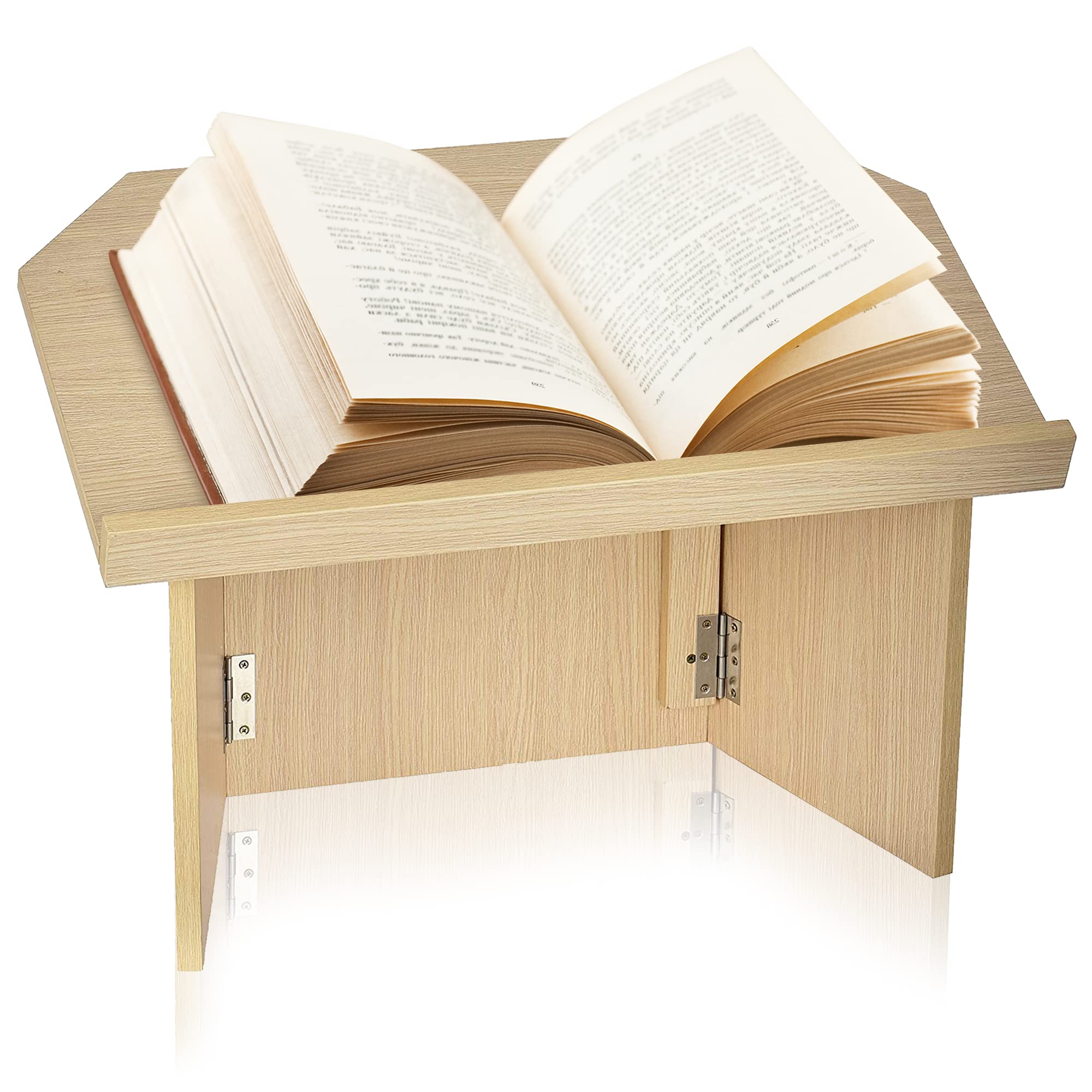 AdirOffice Stand up, Floor-Standing Podium, Lectern with Adjustable Shelf and Pen/Pencil Tray (Beige)  - Very Good