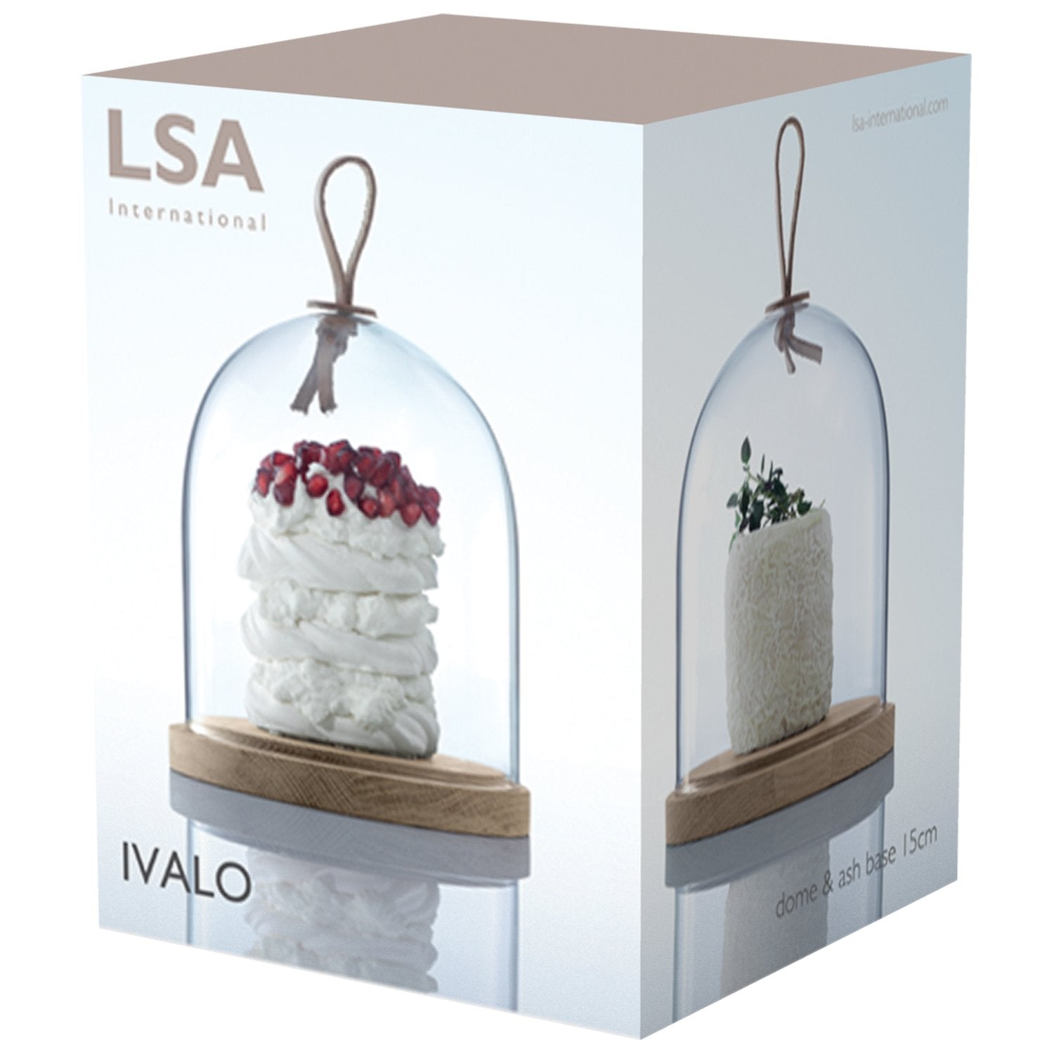 LSA International Ivalo Dome & Ash Base Clear  - Like New