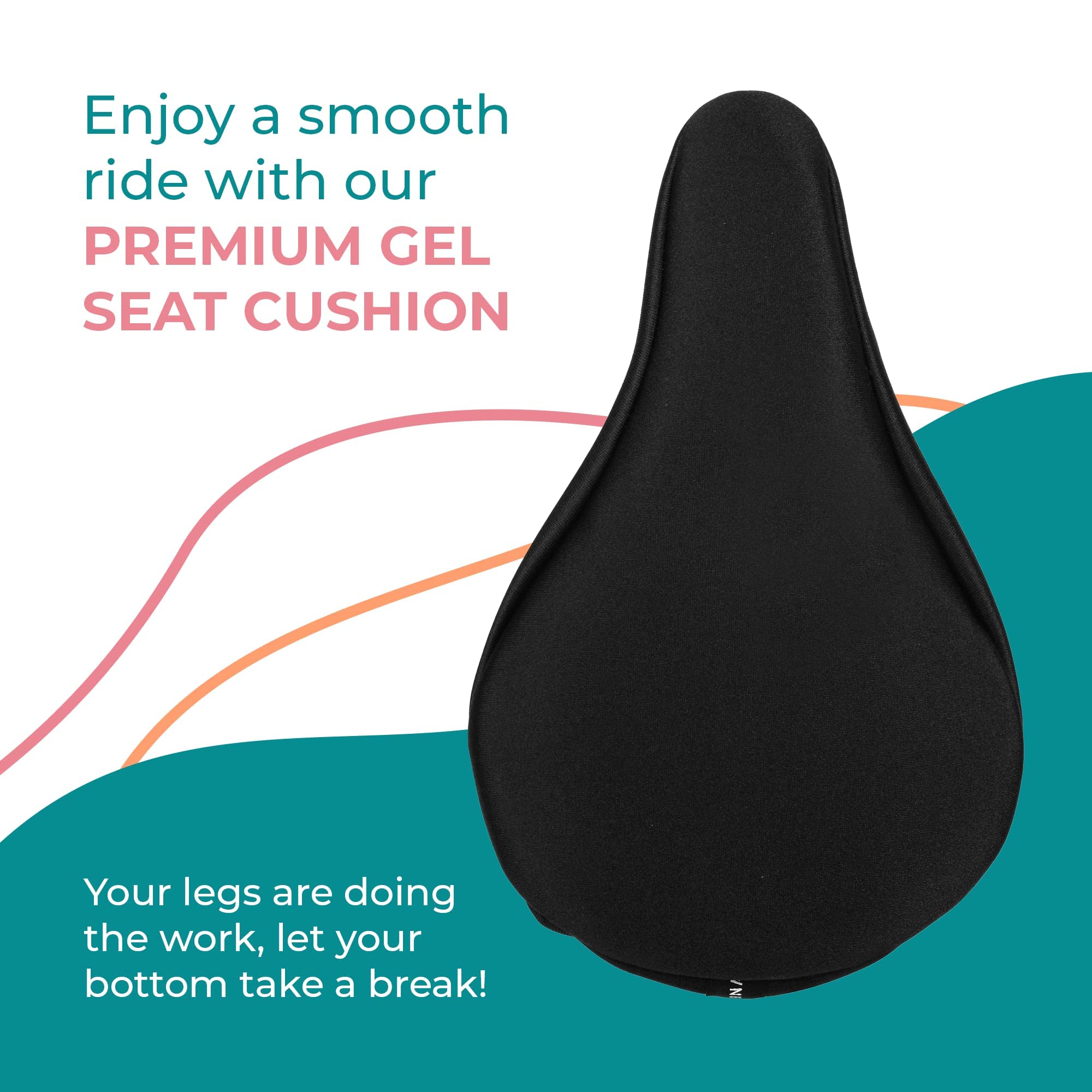 SELINA Gel Bike Seat Cushion Compatible with The Peloton Bike - Proprietary Design to Ensure Sung Fit for The Peloton  - Like New