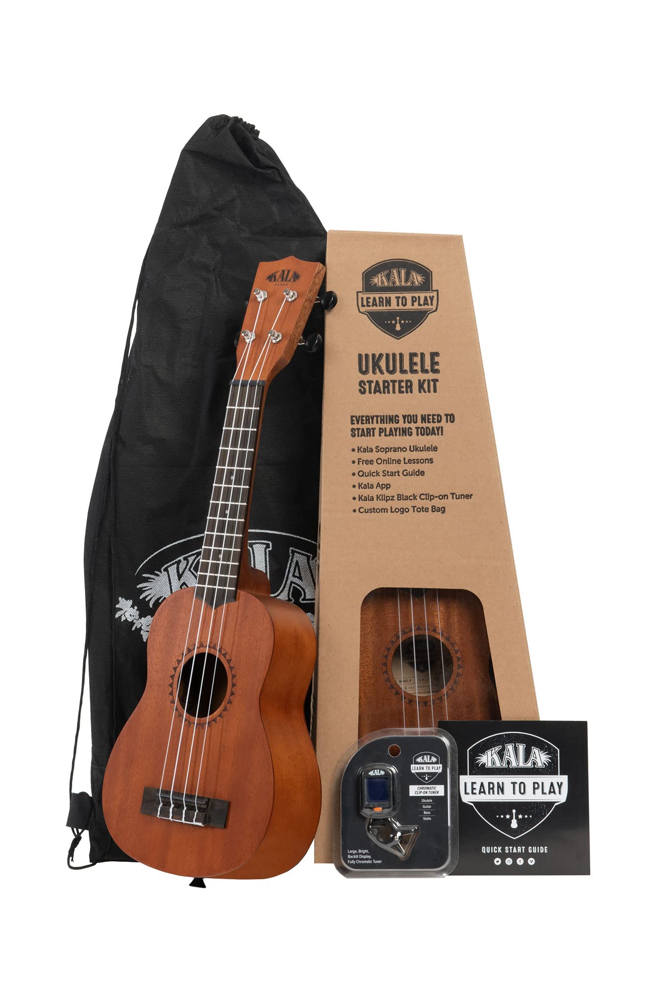 Kala Brand Music Co., 4-String Ukulele, Natural, Soprano (KALALTPS2105)  - Like New