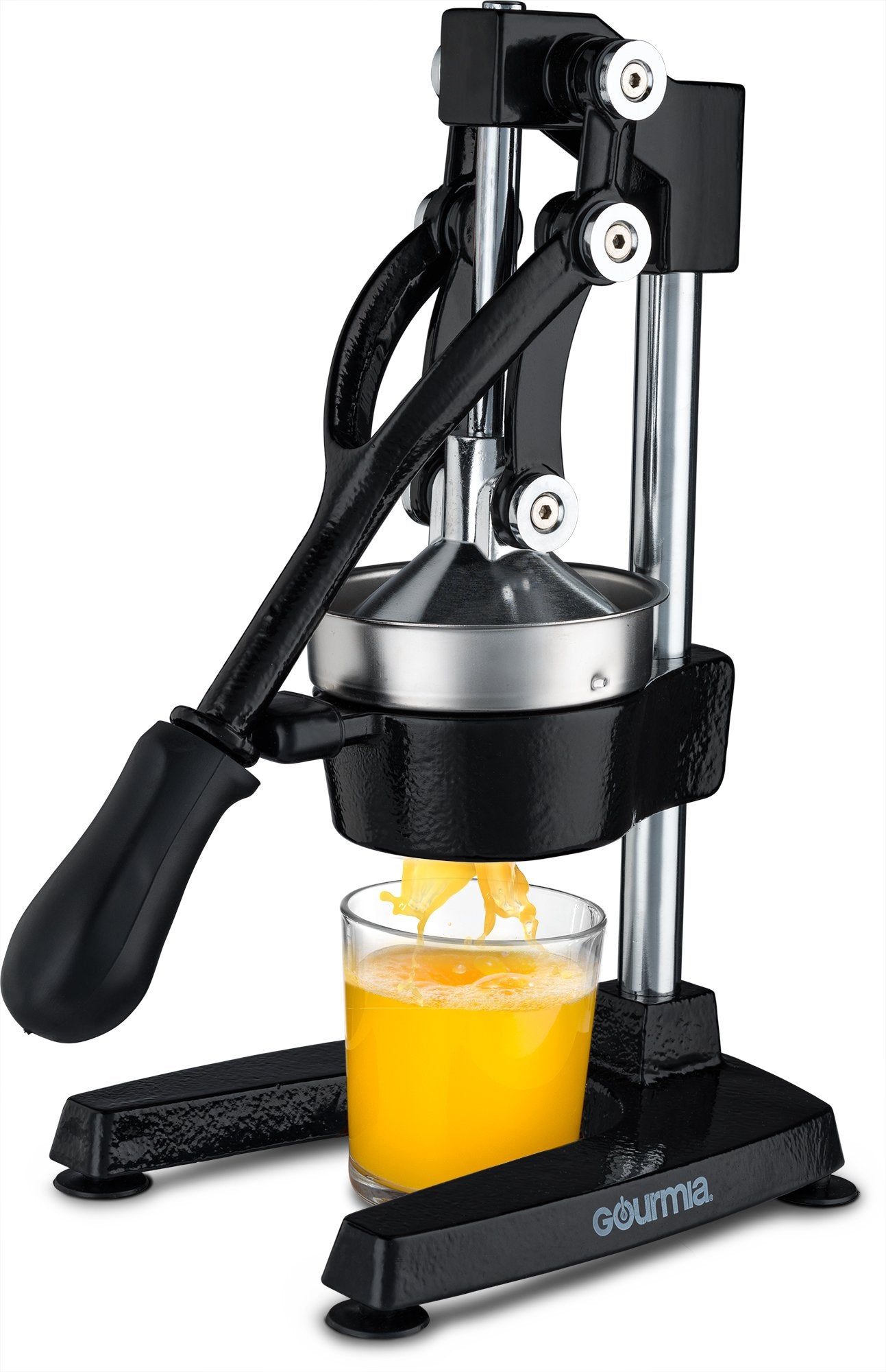 Gourmia GMJ9970 Large Citrus Juicer � Commercial Grade Press Orange, Grapefruit and Lemon Press Juicing -Extracts Maximum Juice � Heavy Duty Cast Iron Base and Handle - Non Skid Suction Foot Base  - Like New