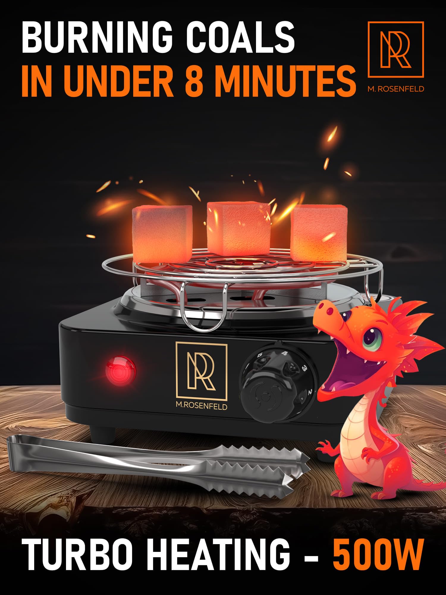Charcoal Burner Black Heat  - Acceptable