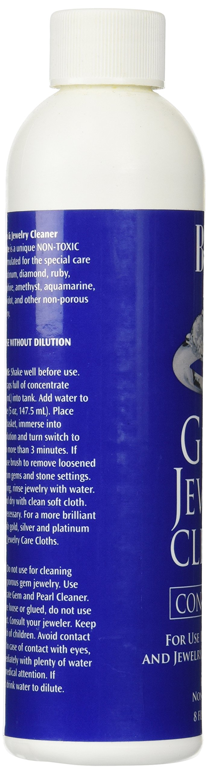 Blitz 653 Gem & Jewelry Non-Toxic Cleaner Concentrate for use in Cleaning Machines, 8 Ounces, 2-Pack  - Like New