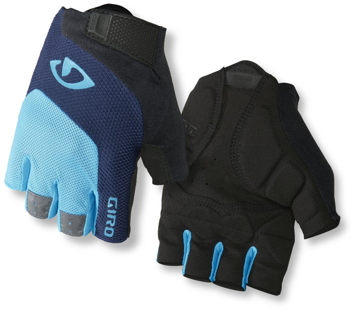 Giro Bravo Gel Men's Road Cycling Gloves - Blue Jewel/Black (2017)  - Like New