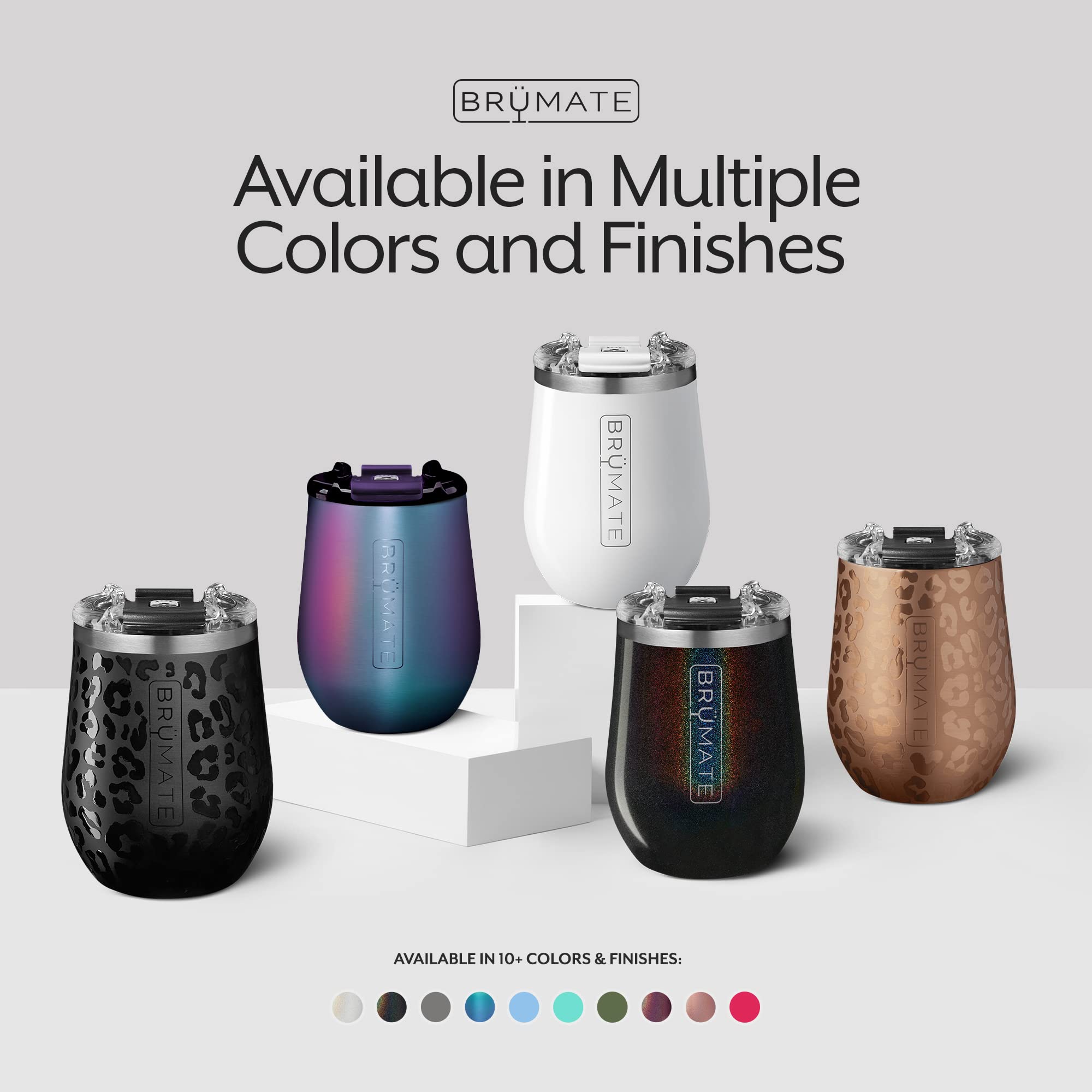 BrüMate Uncork'd XL MÜV - 100% Leak-Proof 14oz Insulated Wine Tumbler with Lid - Vacuum Insulated Stainless Steel  - Like New