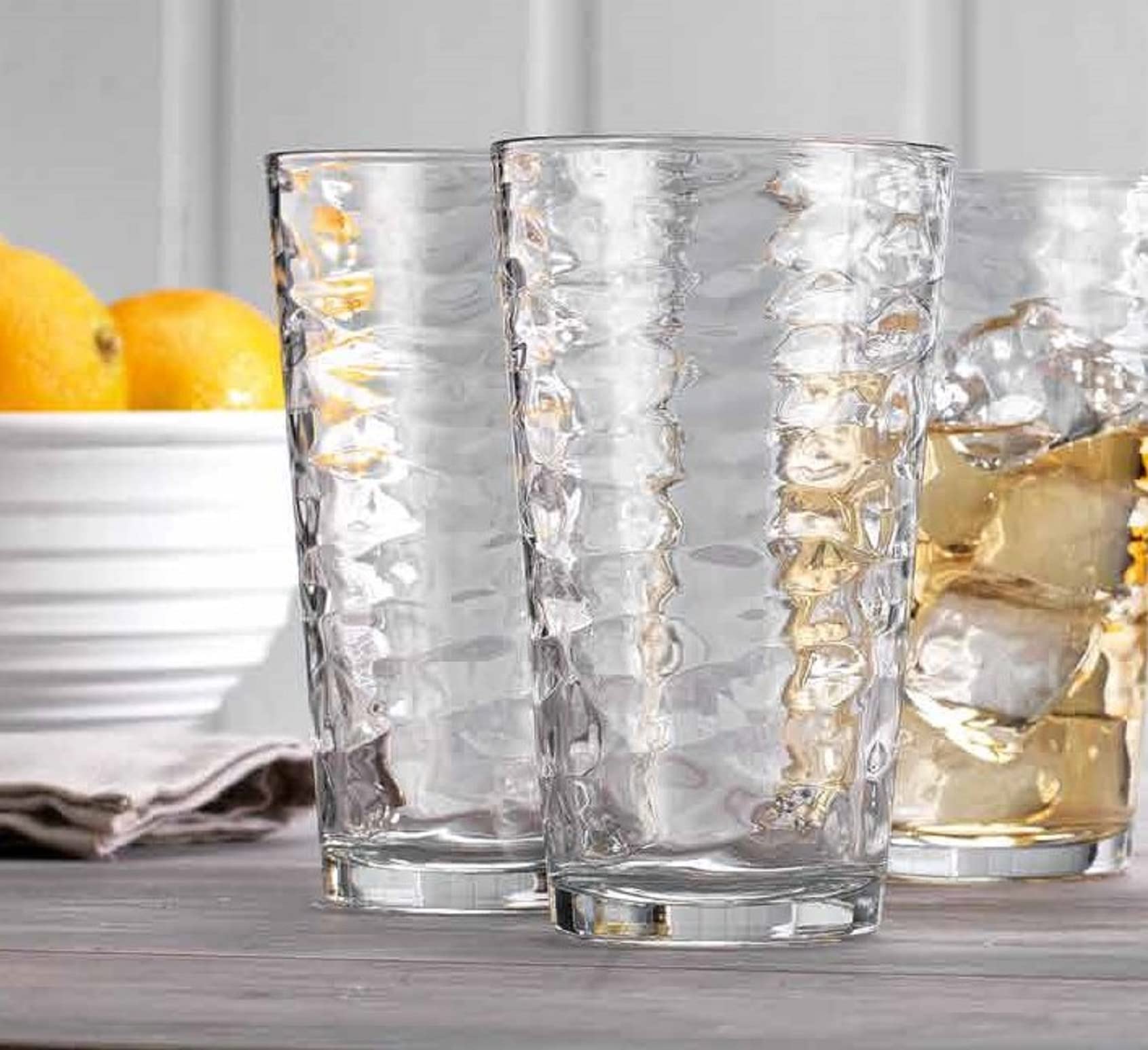 Glaver's Drinking Glasses Set of 10 Highball Glass Cups, Premium Glass Quality Coolers 17 Oz. Glassware. Ideal for Water, Juice, Cocktails, and Iced Tea. Dishwasher Safe.�  - Good