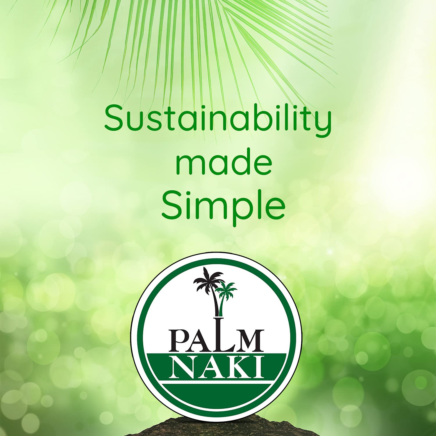 Palm Naki Compartment Palm Leaf Plates (10"x9") - BPA Free Plates, Disposable Dinnerware, Compostable and Biodegradable 3 Compartment Plates, Eco Friendly Plates (40 count)  - Like New