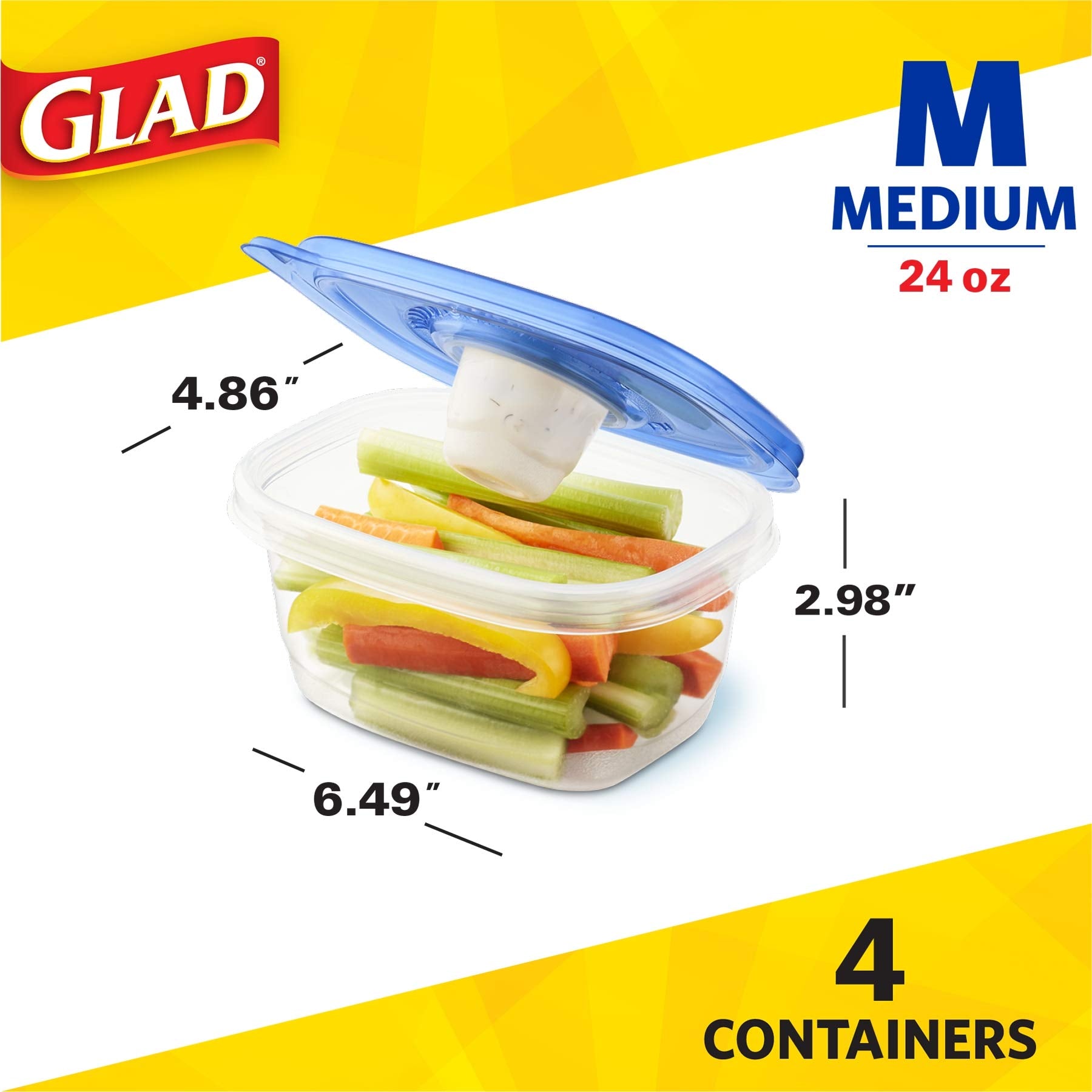 Glad Food Storage Containers  - Acceptable