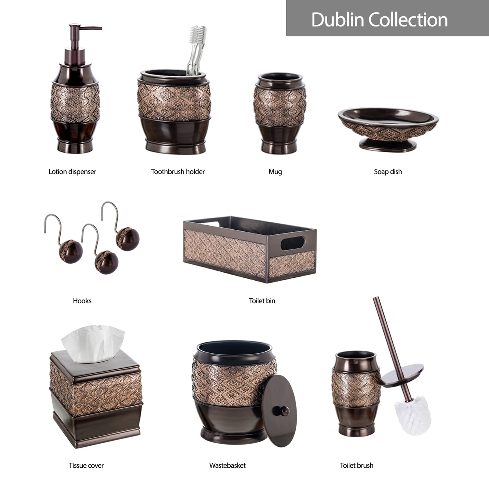 Brown Toilet Brushes  - Like New