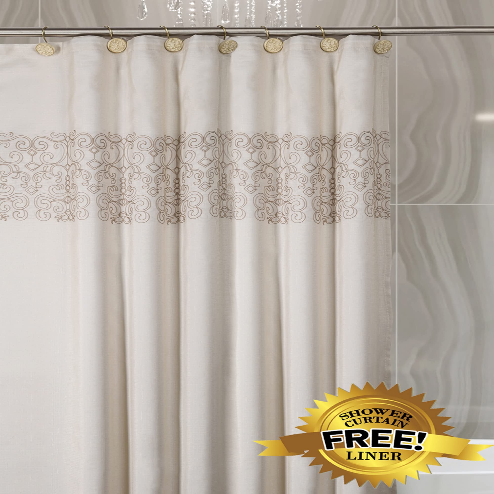 Creative Scents 3 Colors Shower Curtains  - Like New