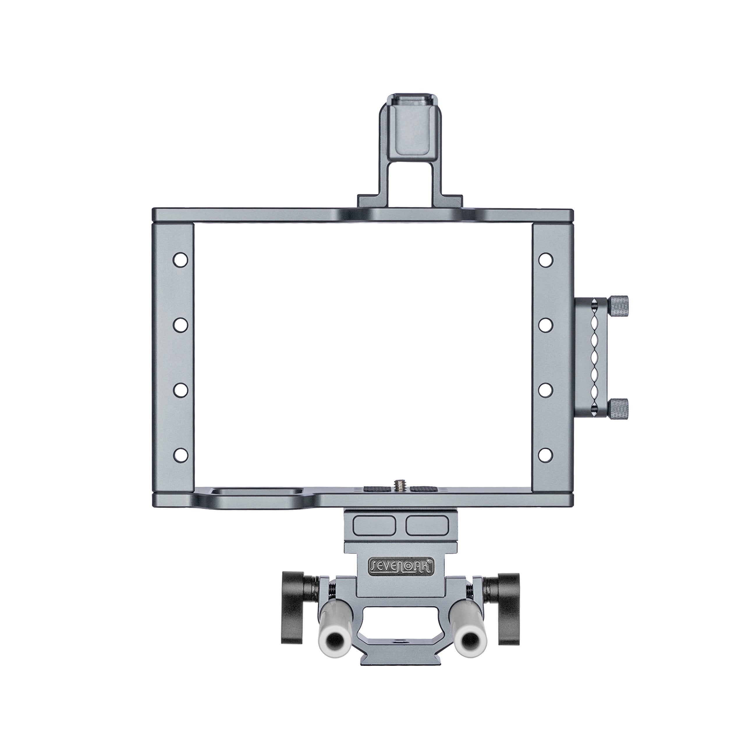 Sevenoak SK-C03 Aluminum Camera Cage with Top Handle, HDMI Adapter, and 15mm Rail System with Quick-Release Base - Universal Design fits DSLR Cameras with and Without Battery Grip  - Very Good