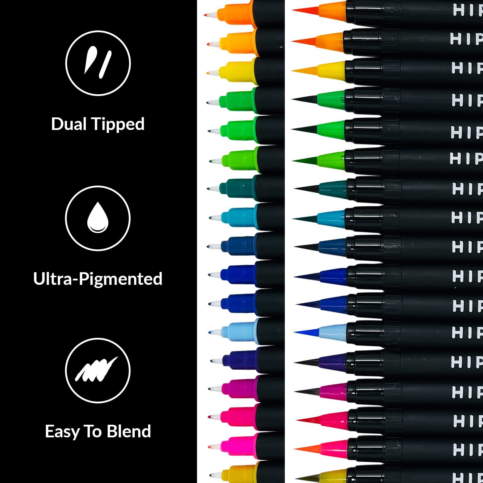 Watercolor Pens Artist Water Coloring Brush Tip Watercolor Markers Painting Set Paint Art Supplies for Adults & Gifts for Artists Watercolor Brush Pens, Water Color Brush Pen & Water Brush Pens  - Like New
