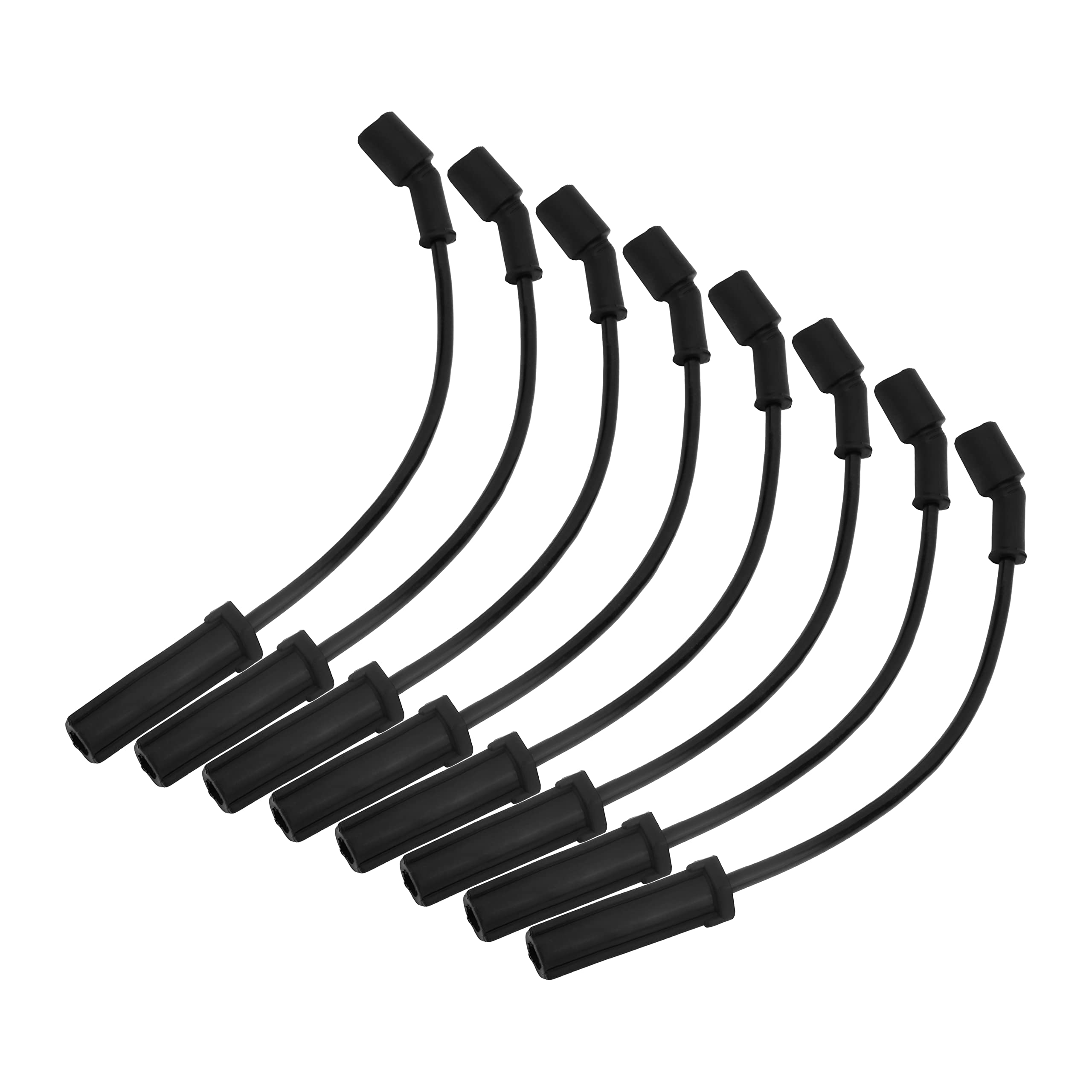 Spark Plug Wire Set - High Performance Kit - Compatible with Chevy, GMC - 1999-2007 - Escalade, Express, Silverado 1500, Suburban, Savana, Sierra, Yukon, H2 - Replaces 9748HH, 19351572, 89018056  - Very Good