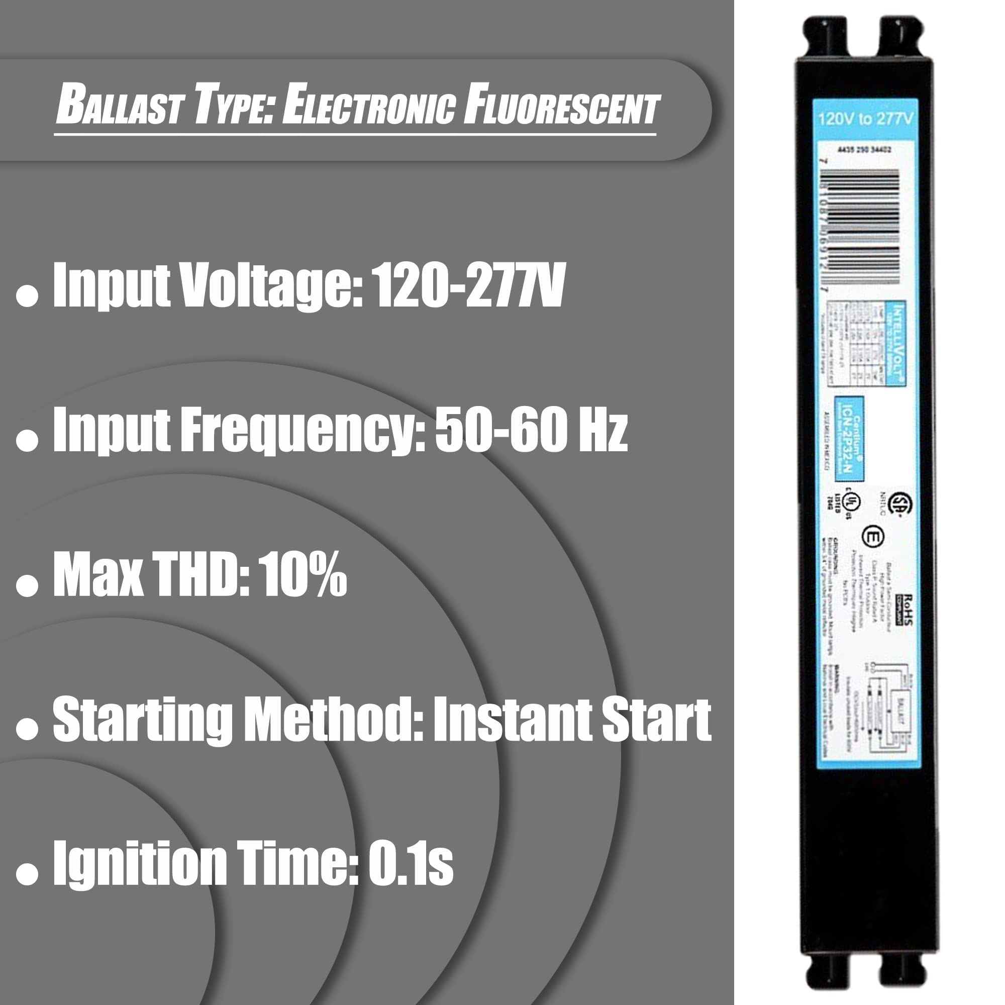 Ciata Lighting Electronic Fluorescent Ballast  - Acceptable