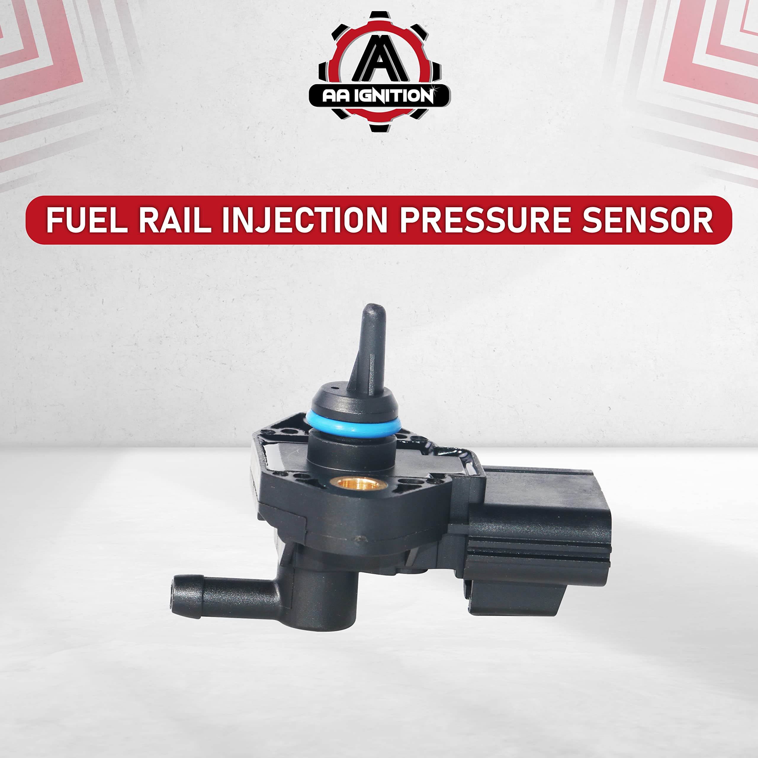 Fuel Rail Injection Pressure Sensor - Replaces CM5229, 0261230093, 3F2Z9G756AC - Compatible with Ford, Lincoln & Mercury Vehicles - Crown Victoria, F250 Super Duty, Focus, Explorer, Mustang, E-150  - Very Good