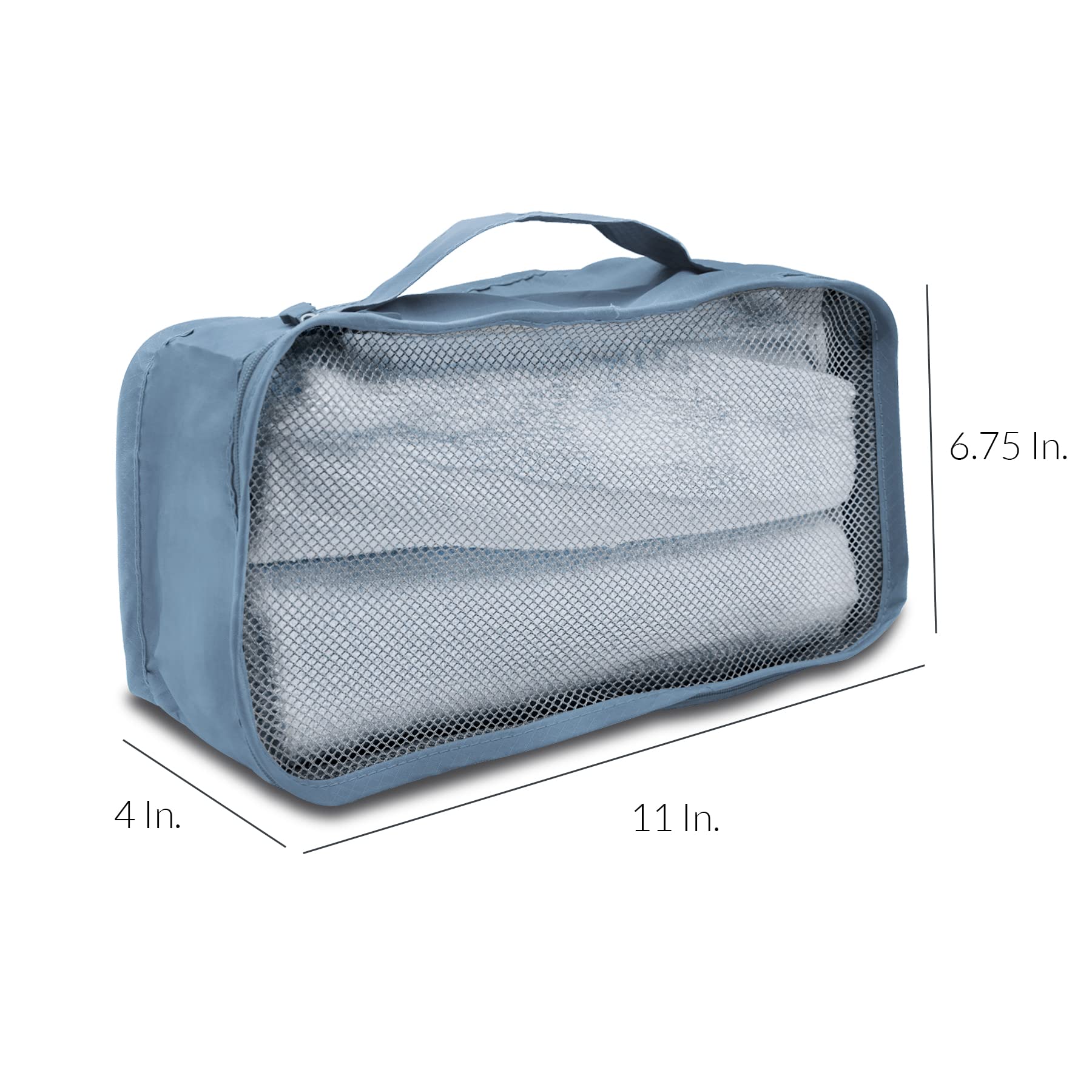 Rolling Nomad Assorted Blue and Gray Packing Cubes  - Very Good