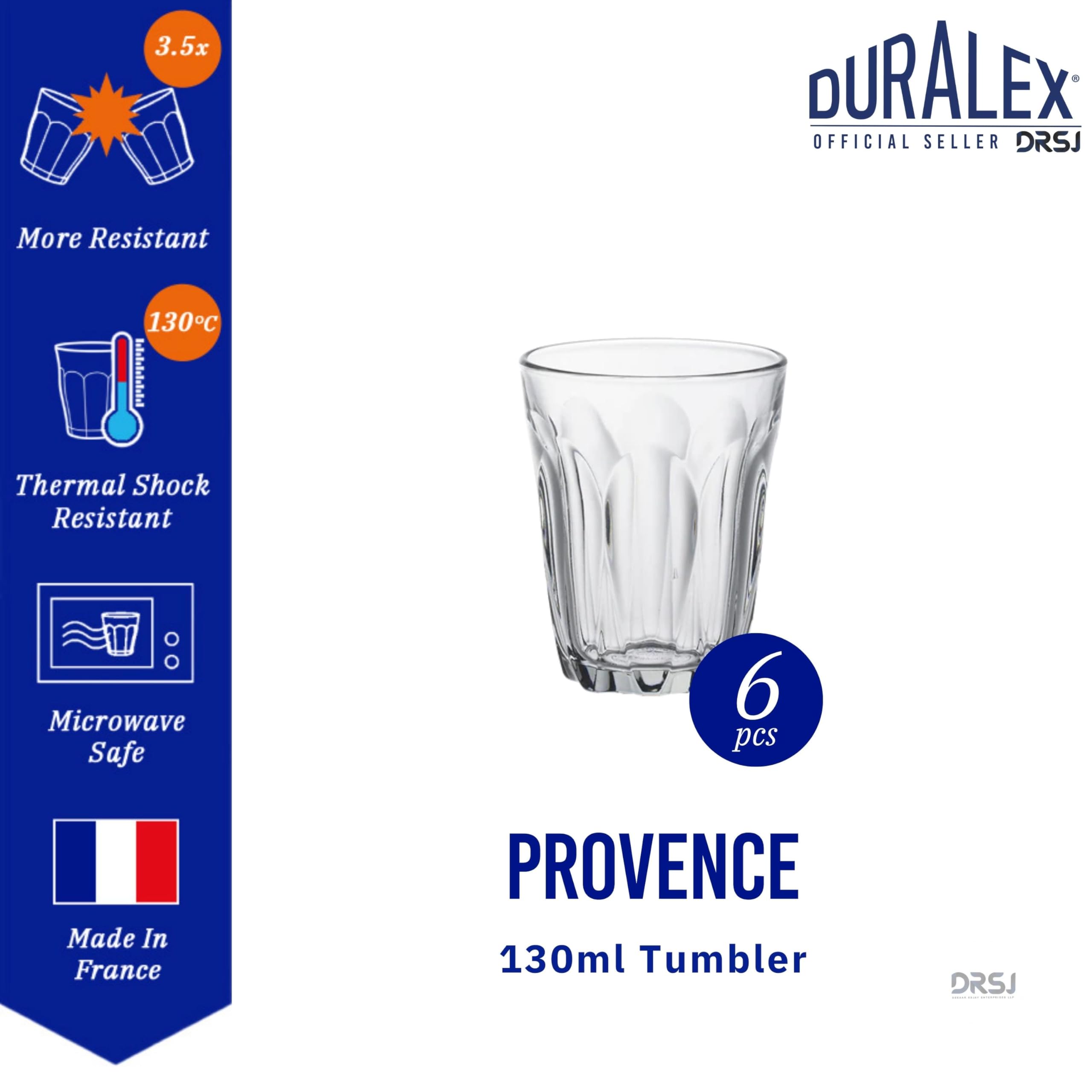 Duralex Tumbler 4.5oz. 13cl. 7.9cm high. Box quantity 6.  - Like New