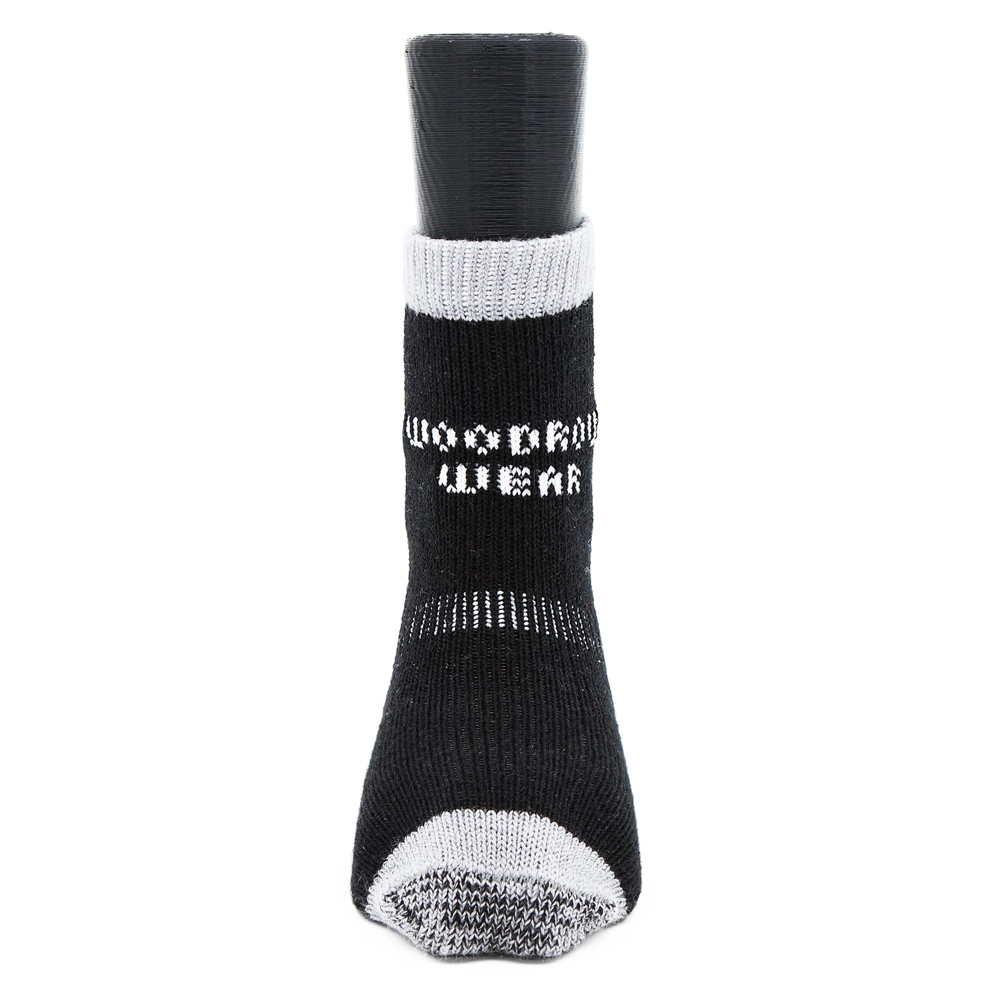 Woodrow Wear, Power Paws Greyhound Edition Advanced Dog Socks, Black Grey