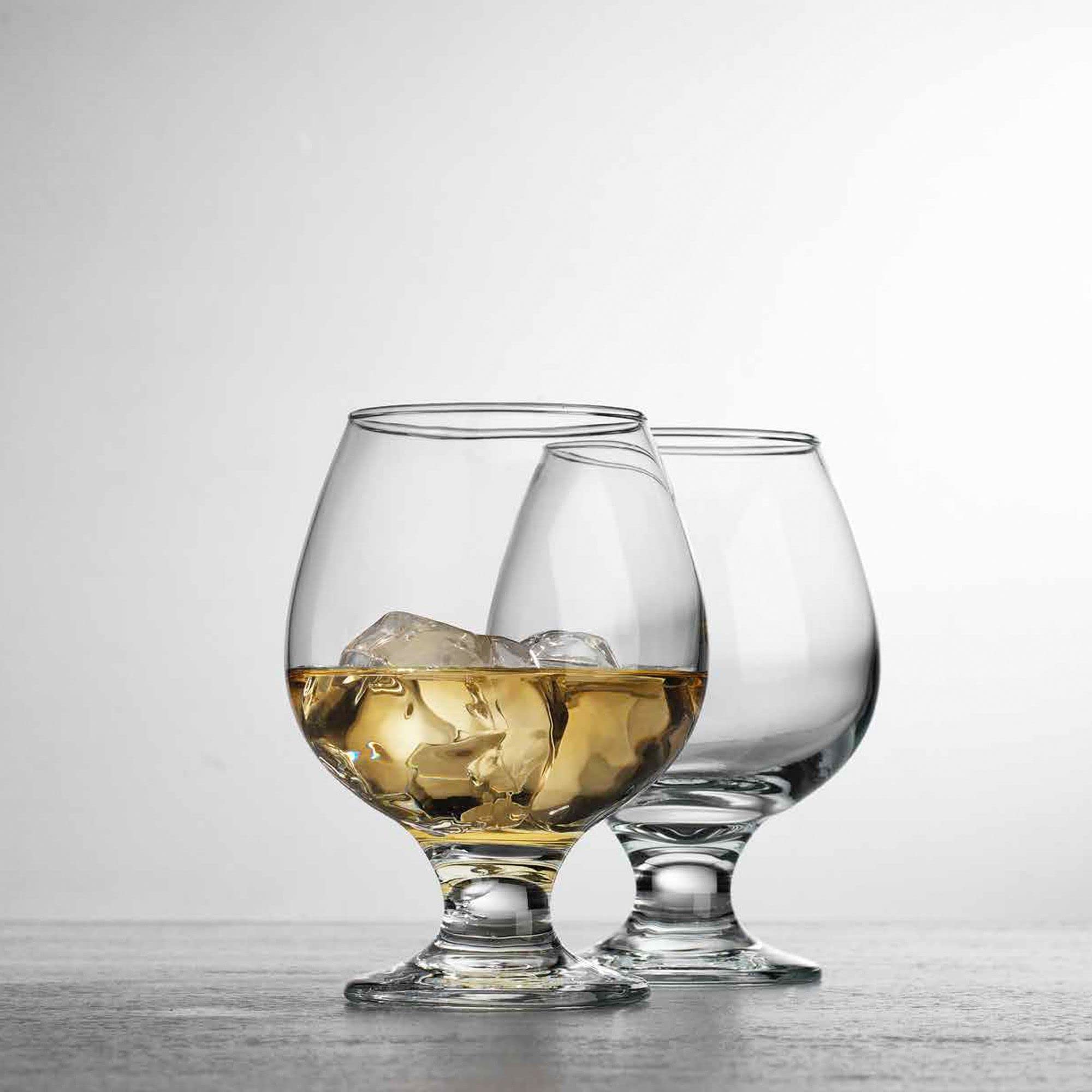 Glaver's Cognac Stemmed Glasses, Set Of 4 13.25 Snifter Glass Set, Classic Whisky Glasses Perfect size for Scotch, Bourbon, Spirits, Beer Tasting, Cognac, Snifter Glasses  - Like New