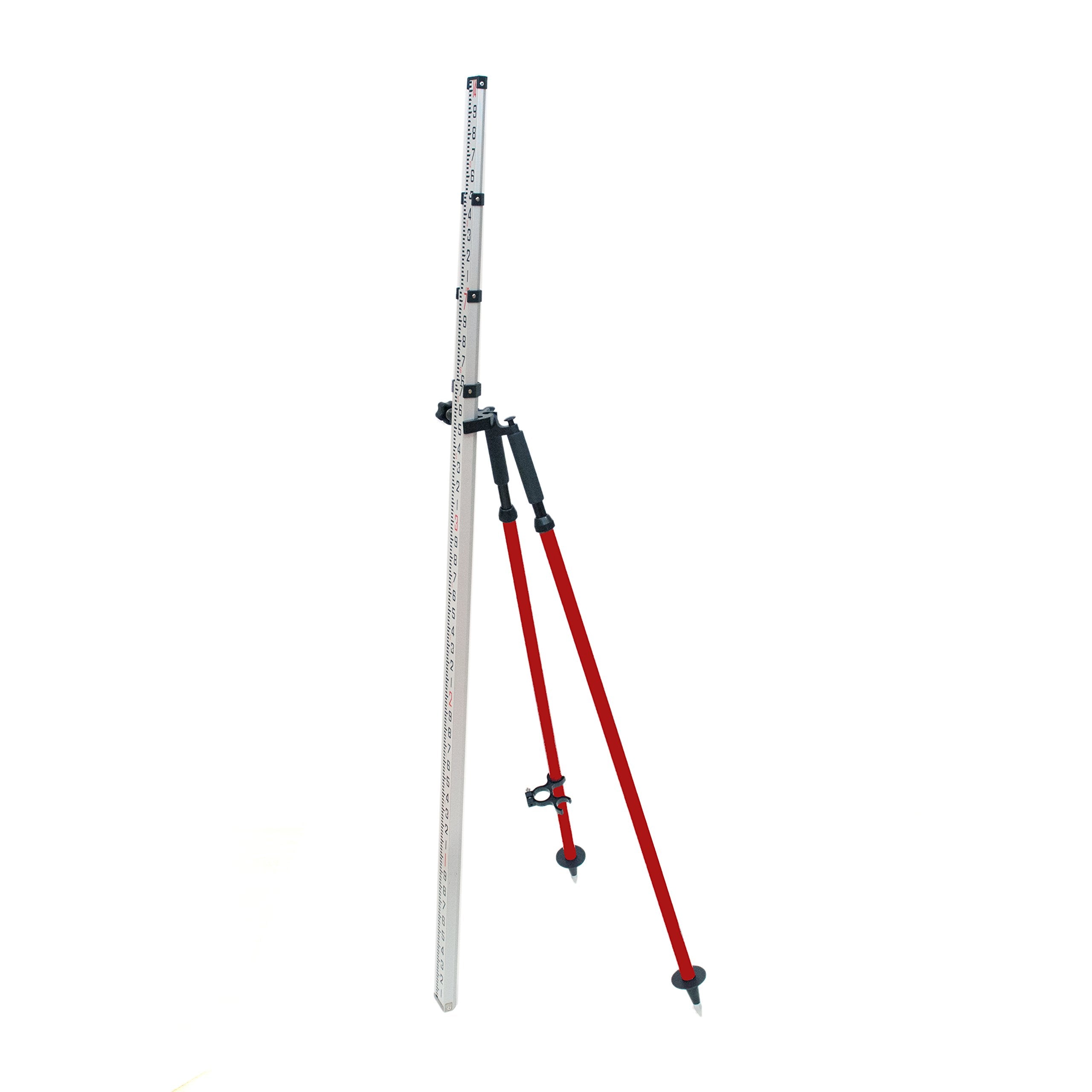 AdirPro Barcode Rod Bipod - Leveling Rod Bipod with Thumb Release Lock